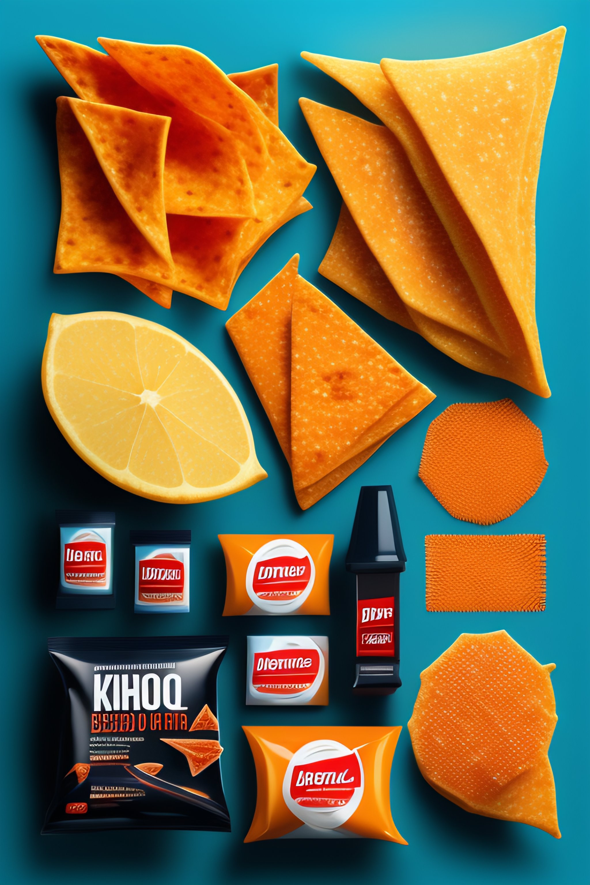 Lexica - Doritos and Doritos bags, Knolling, Knolling layout ...