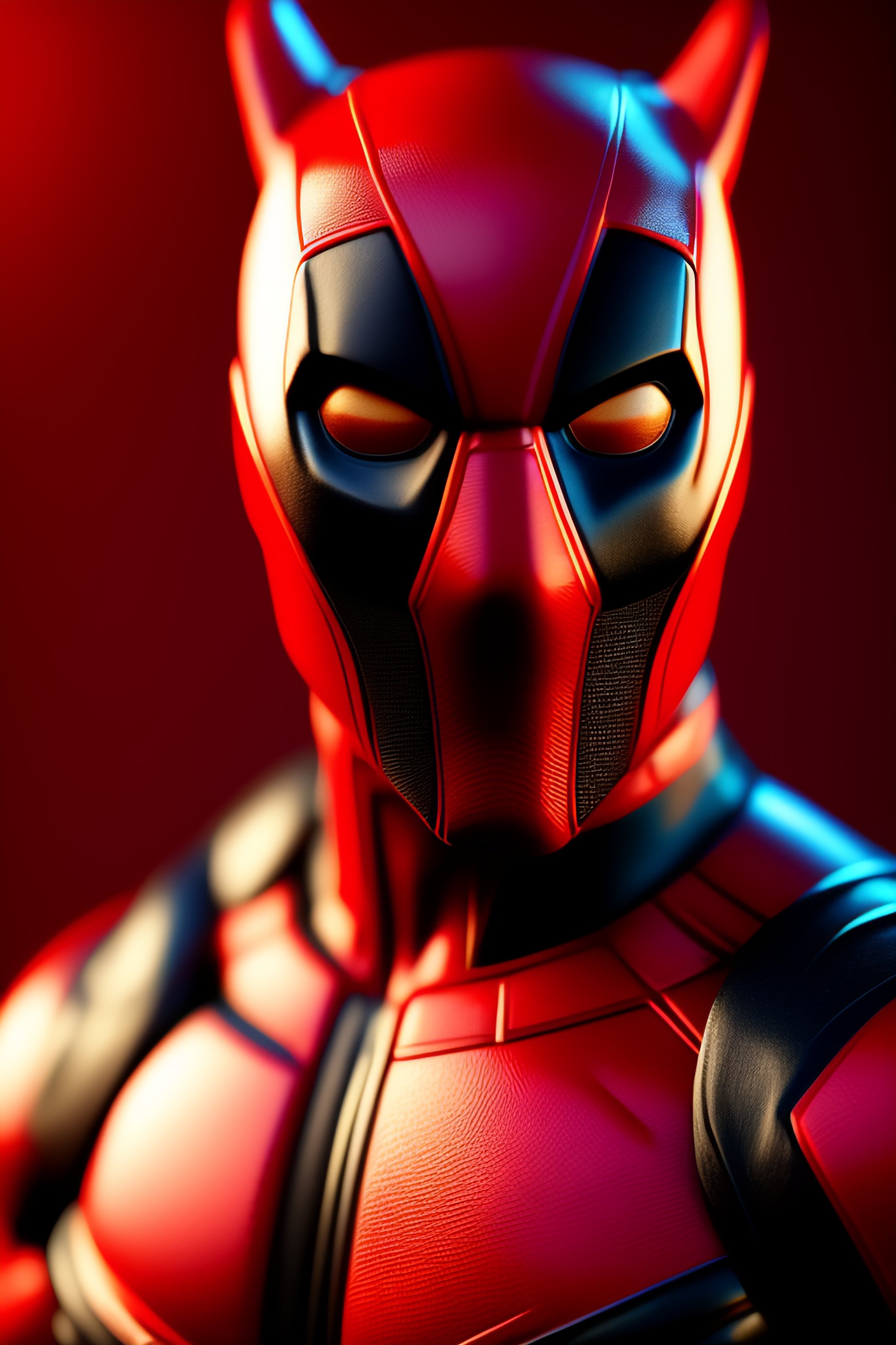 Lexica - Portrait of 3d render of funko pop of deadpool - mask half off,  8k, ultra realistic, hd, cgi, ai, artstation, v4 - q7, whole wide shot