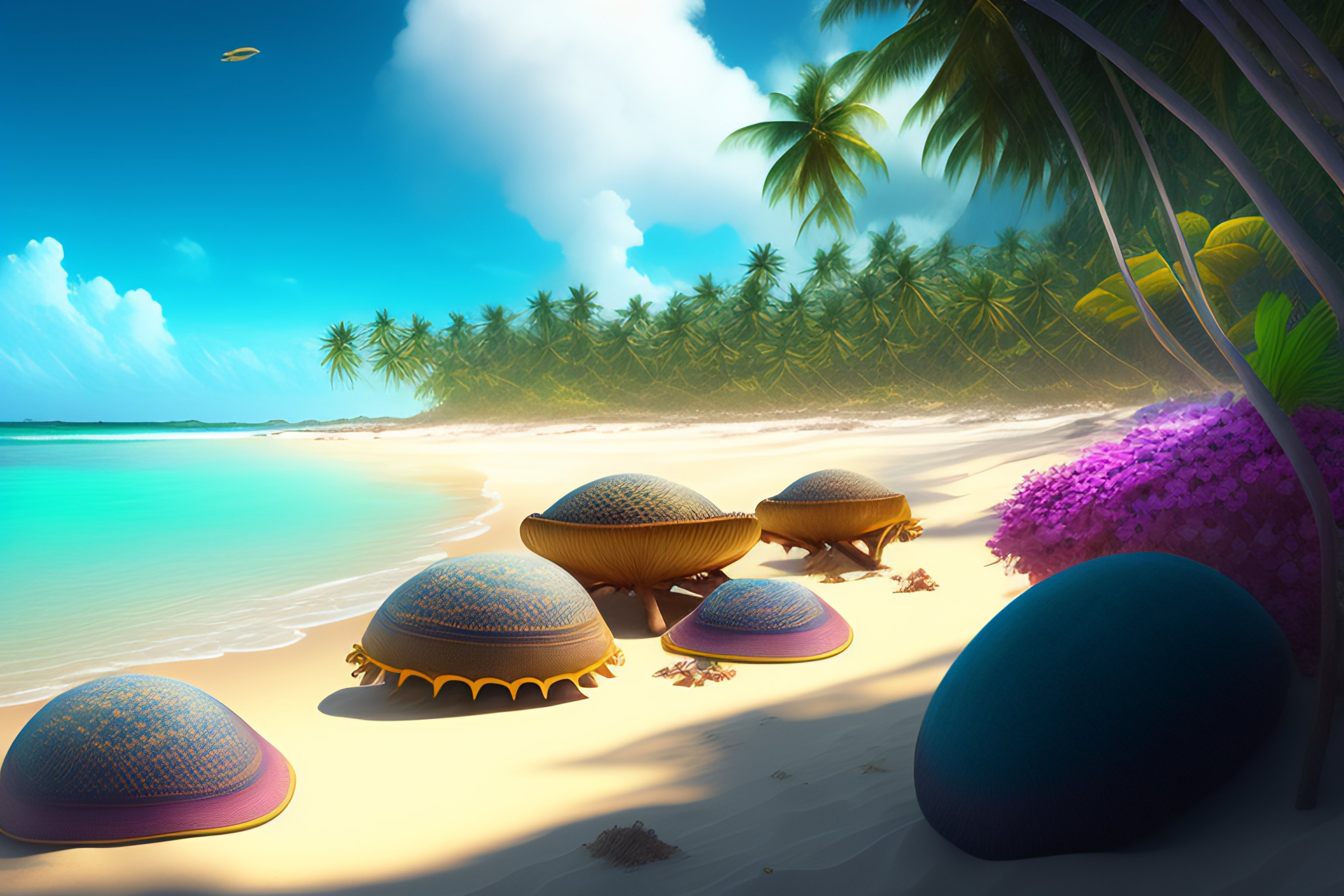 Lexica - Giant shells clams monsters and coconut crabs on tropical ...