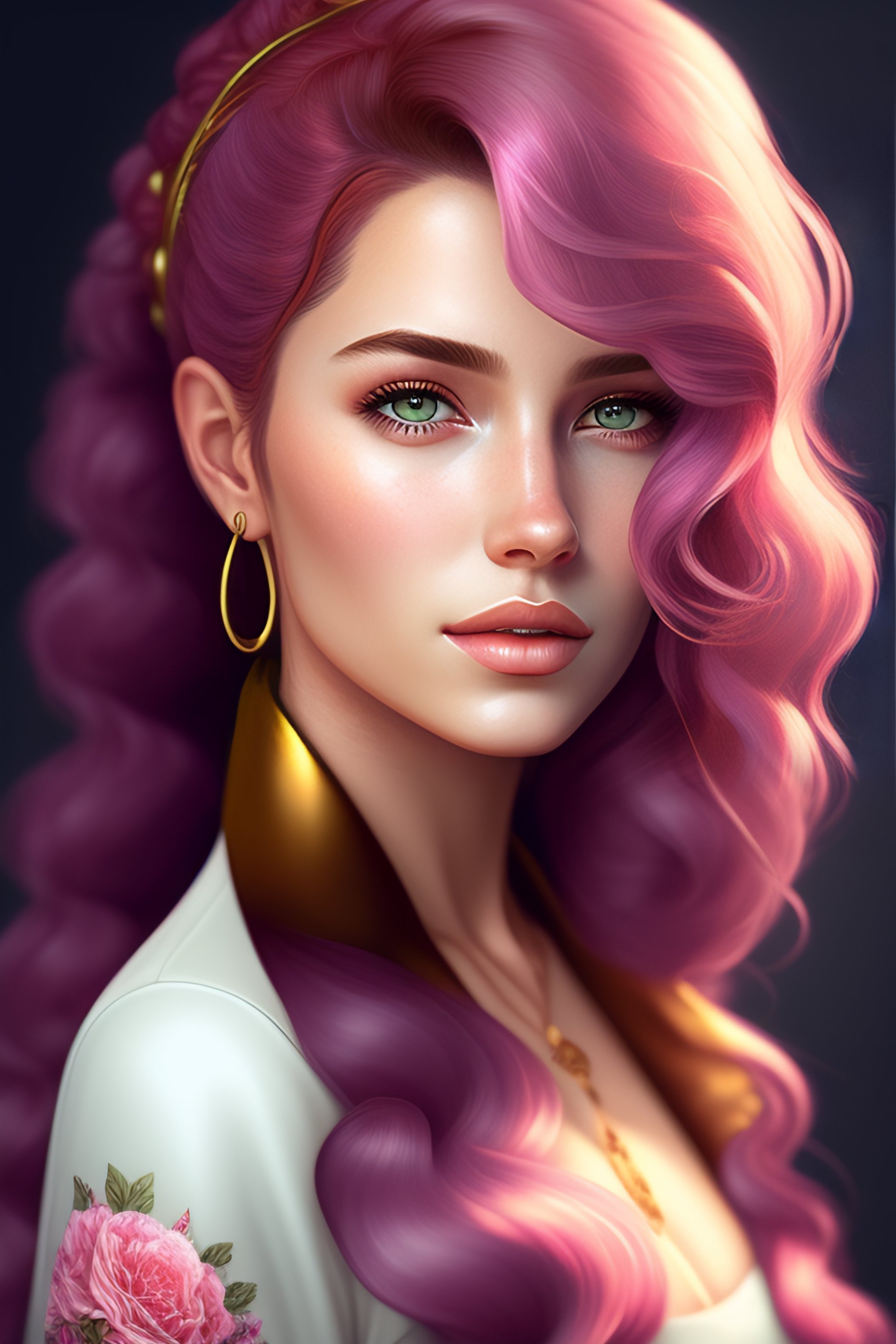 lexica-hyperrealistic-portrait-of-female-in-dgs-illustration-style