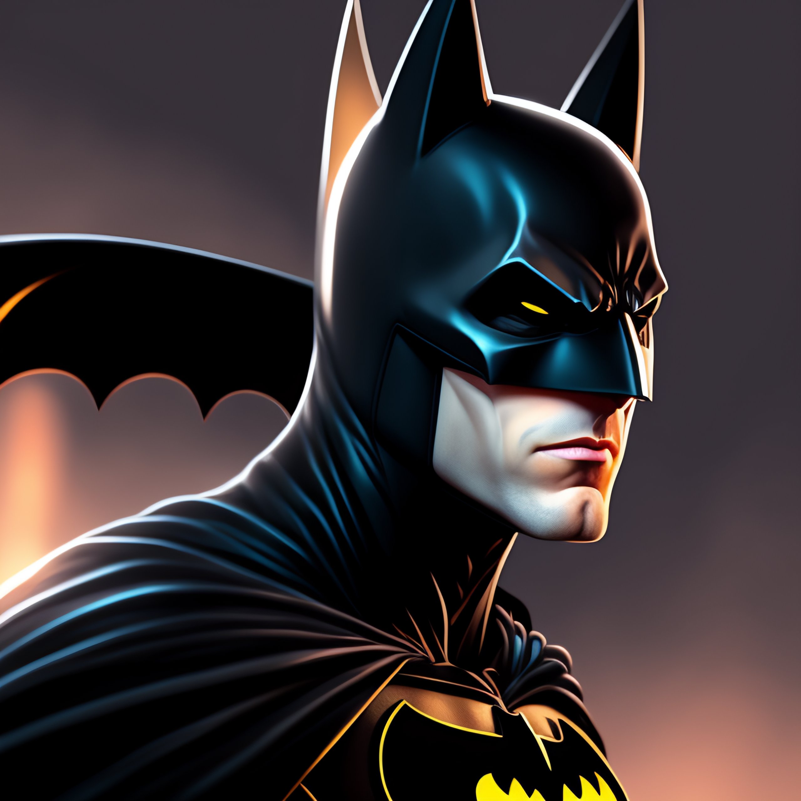 Lexica - Batman, 2d, cartoon, comic, handmade, digital art, full body