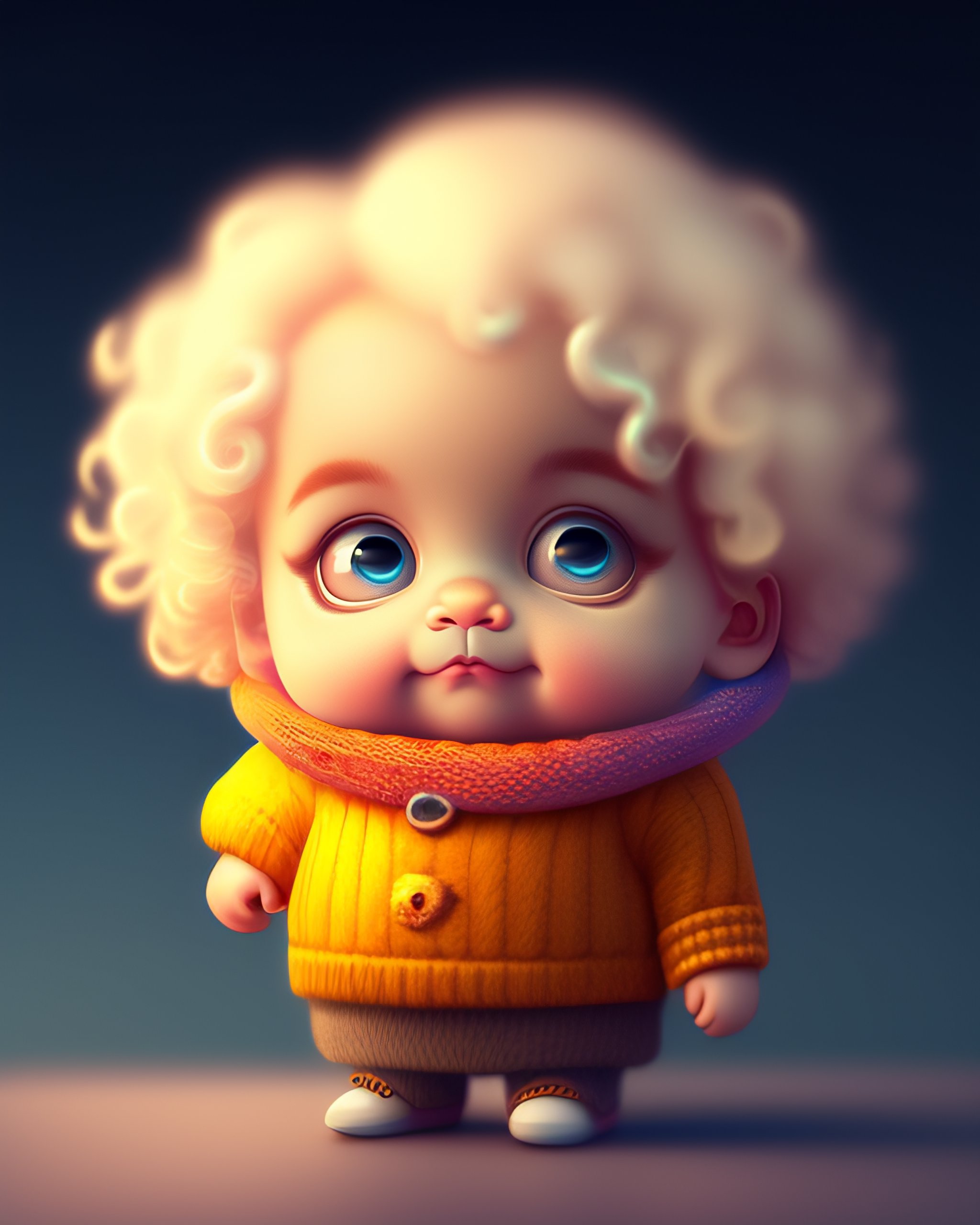 Lexica - Cute and adorable cartoon Albert Einstein baby, fantasy ...