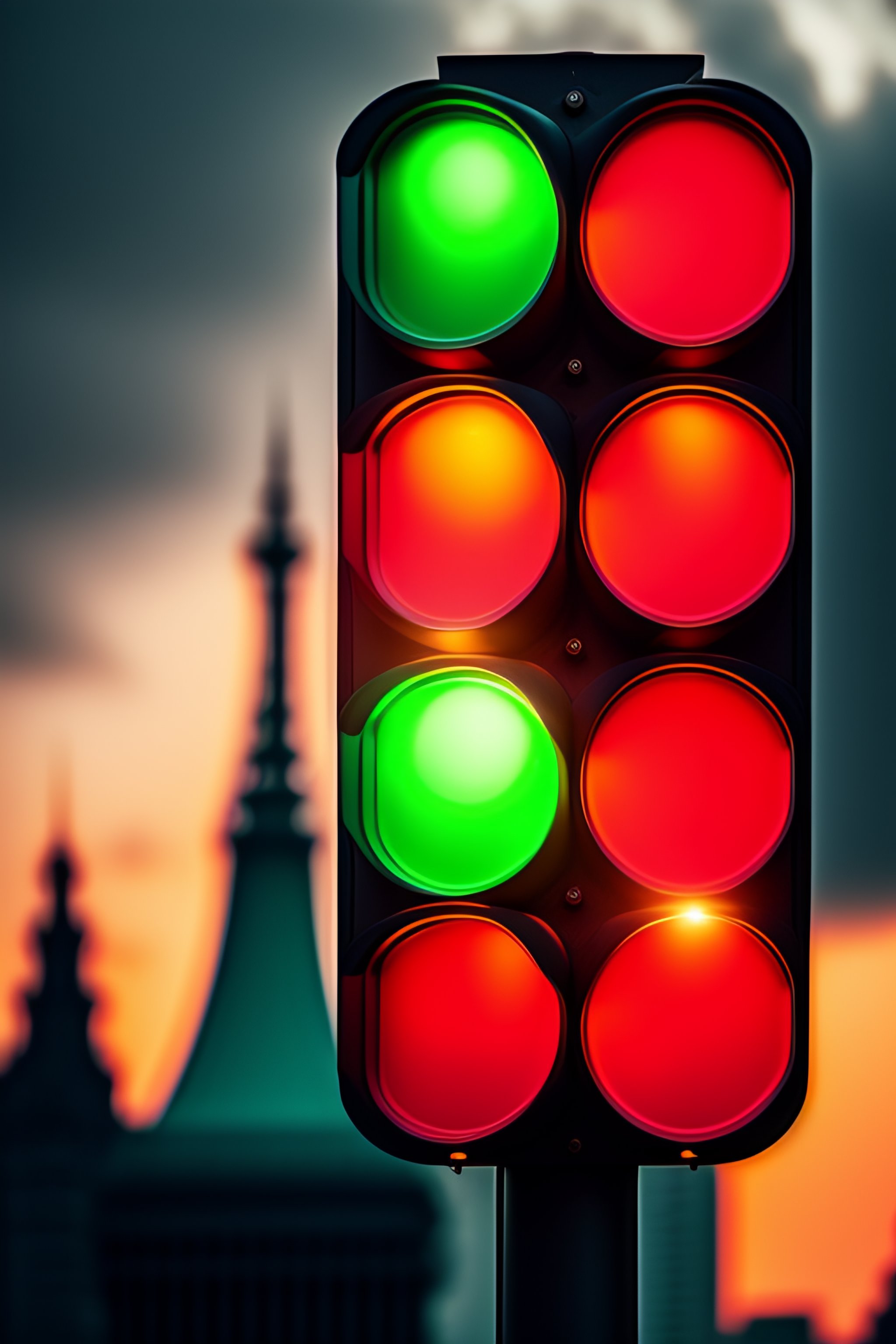 Lexica Traffic lights red