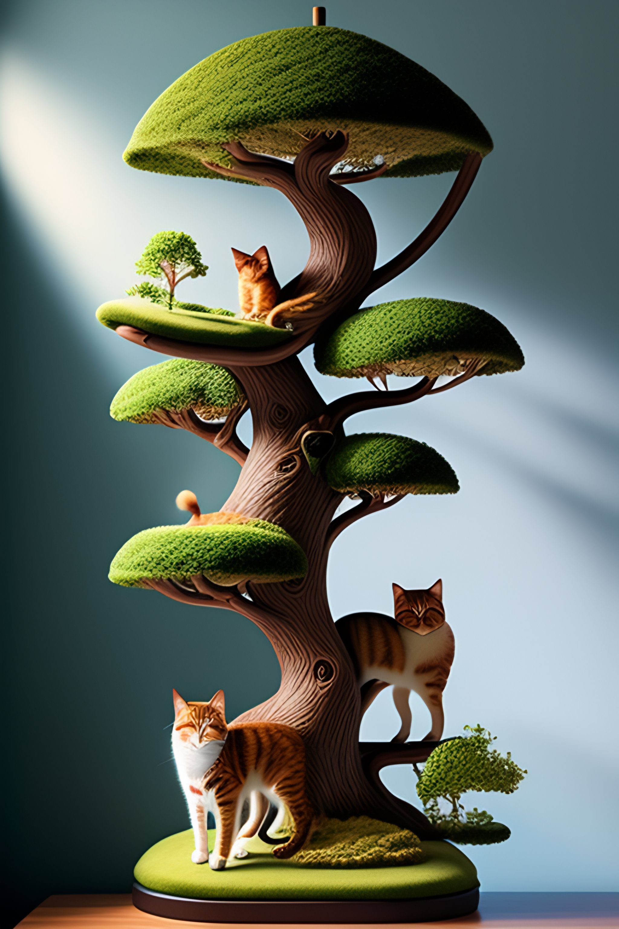 Lexica - A tree with cats growing on its branches