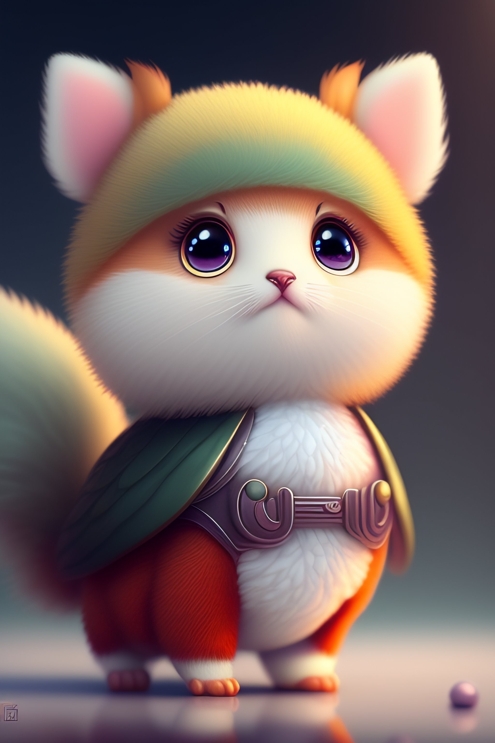 Lexica - Cute and adorable fluffy baby cat, fantasy, dreamlike, super cute,  trending on artstation