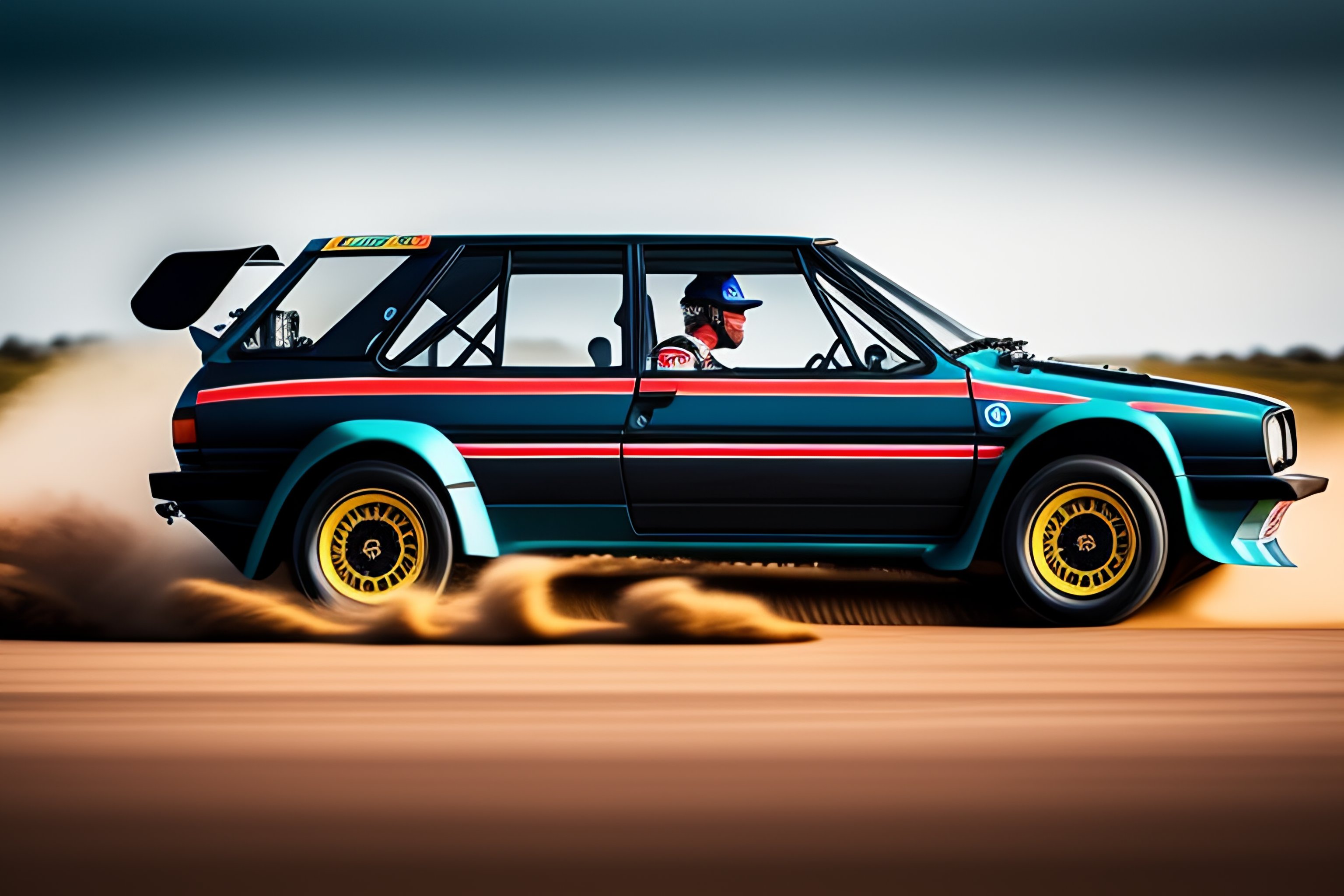 Lexica - Volkswagen Golf II as a rally car