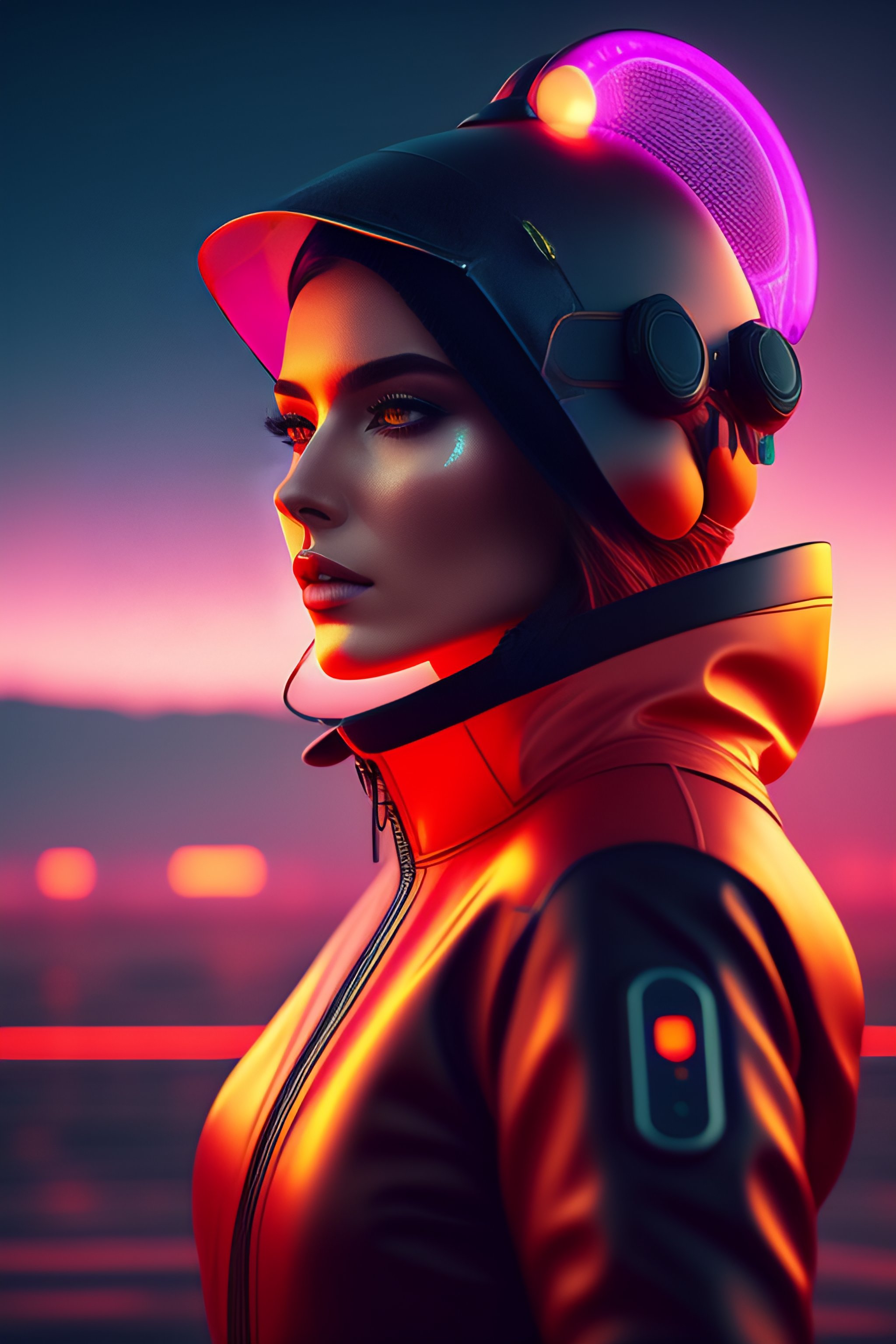 Lexica - Woman Simon stalenhag style 1990s futuristic, futuristic ...