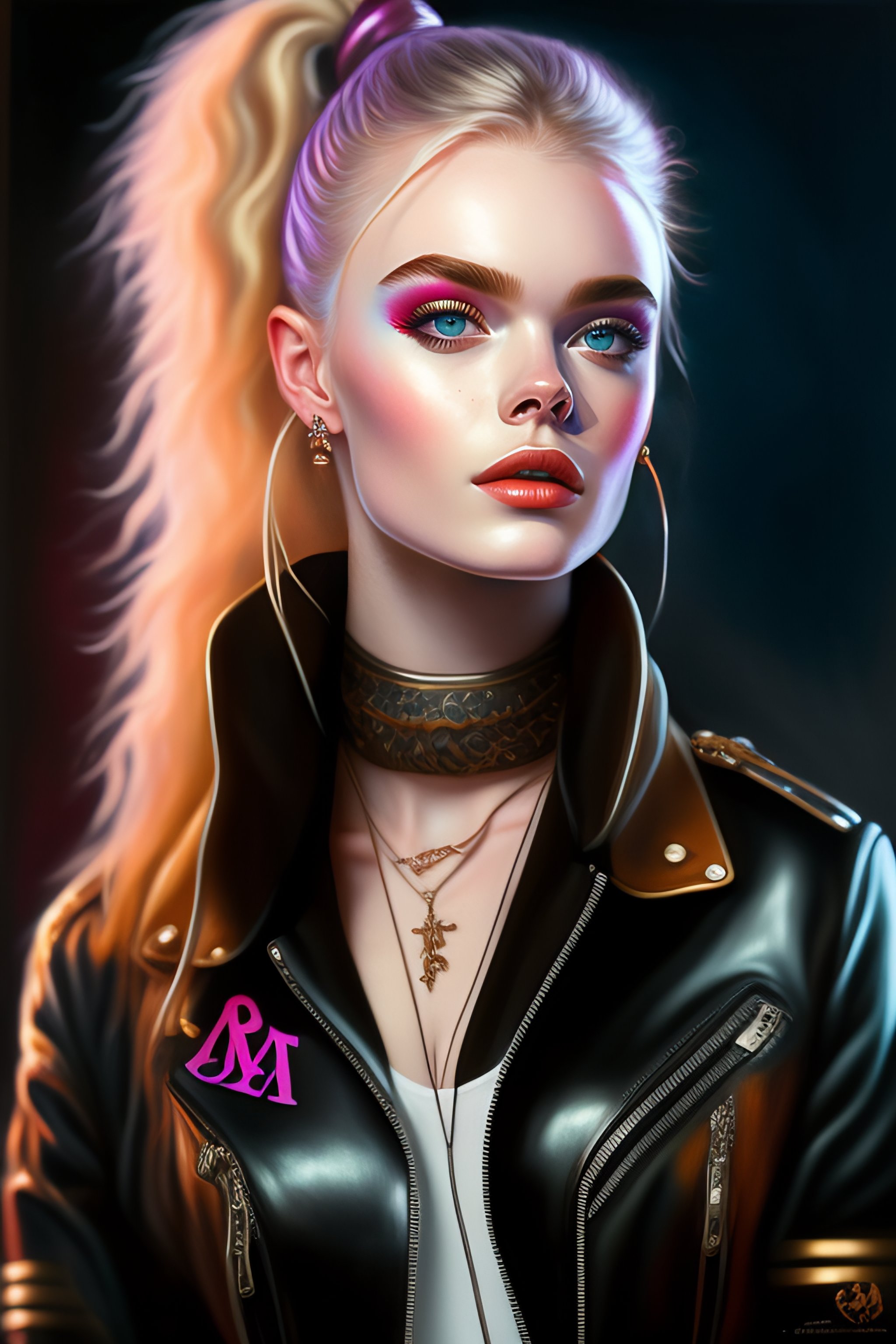 Lexica - Cute punk scull elle fanning, mad max jacket, renaissance ...