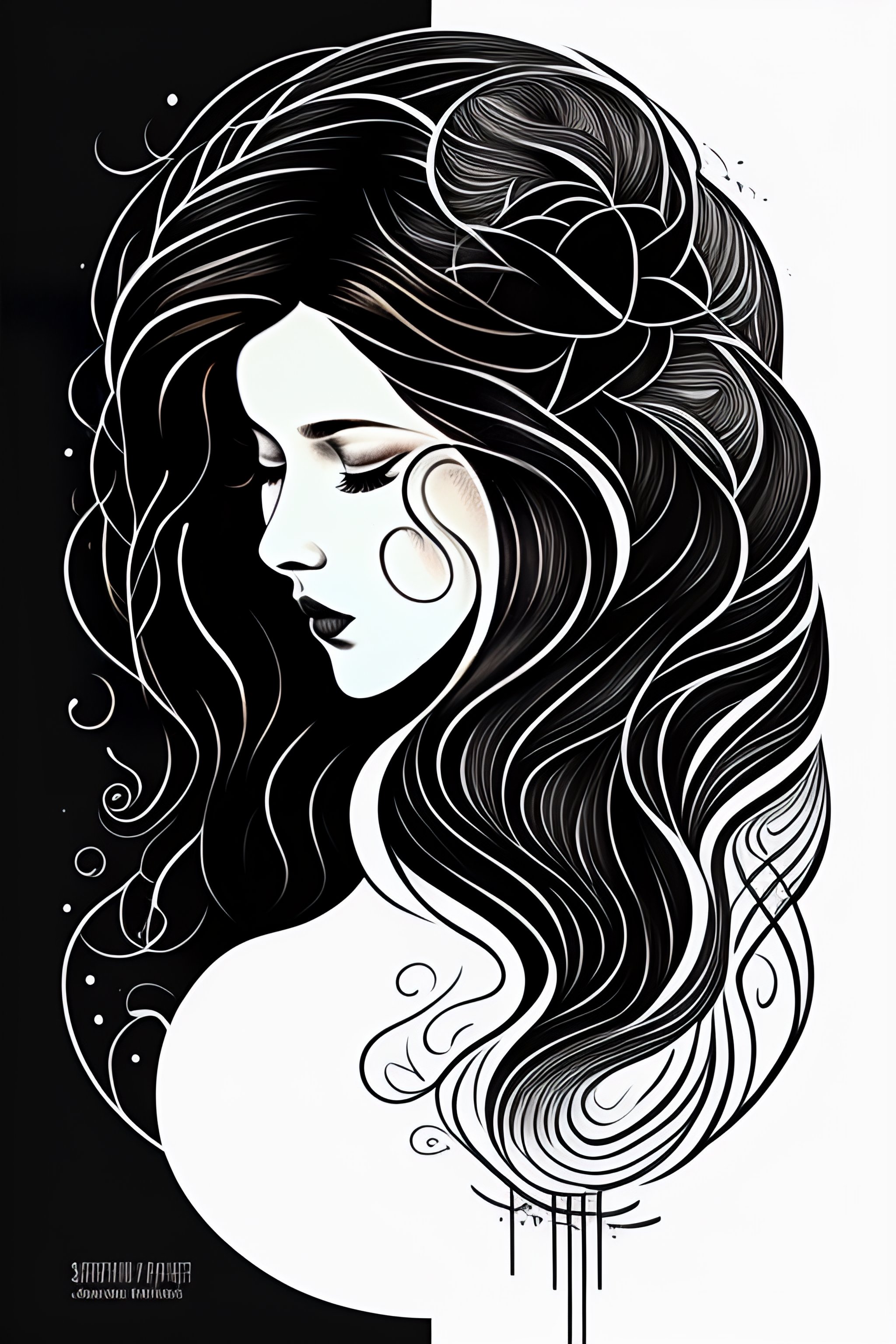 Lexica - A simple tattoo design depicting depression using sketch lines ...