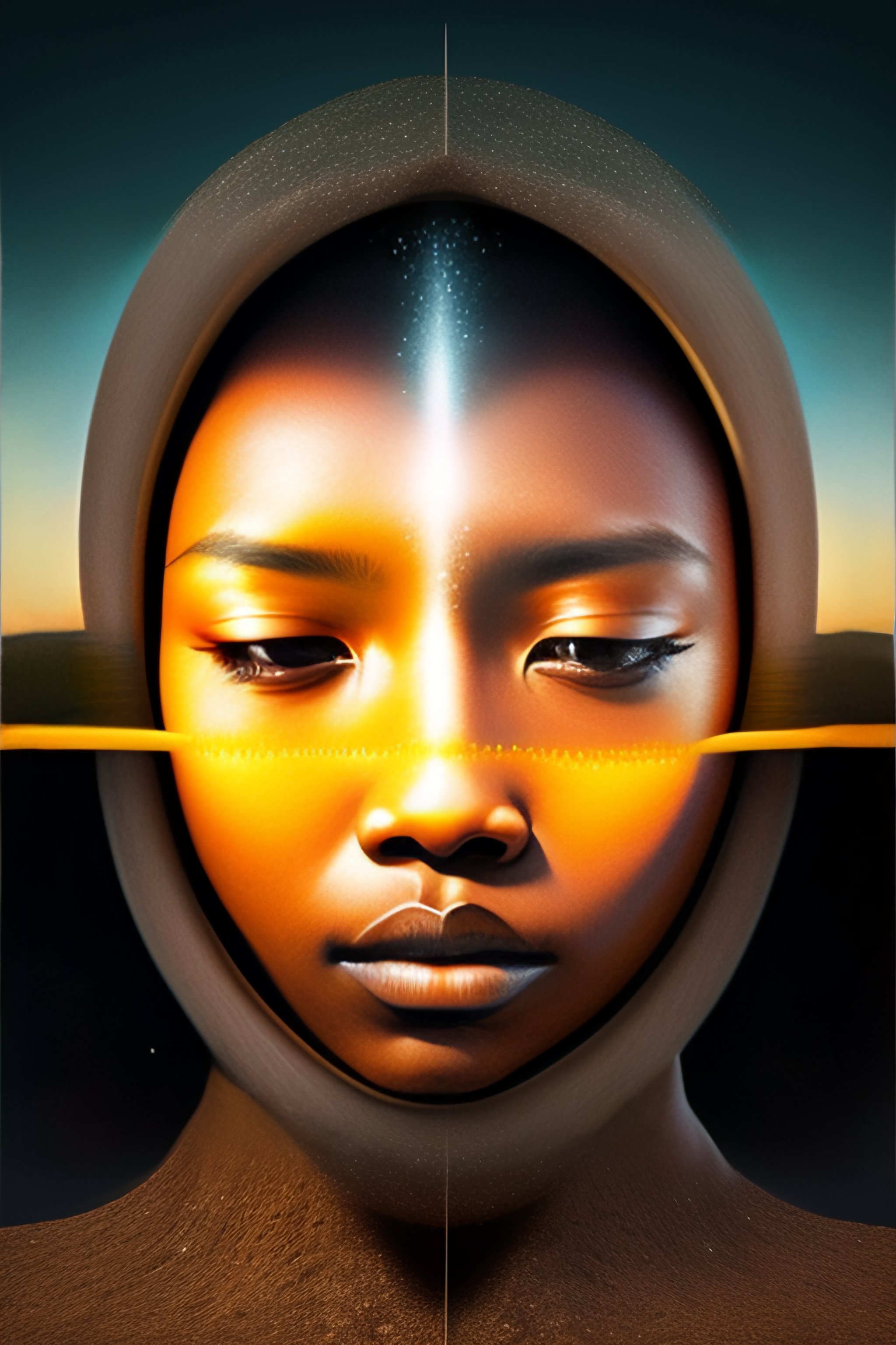 Lexica - Optical illusion mixt face
