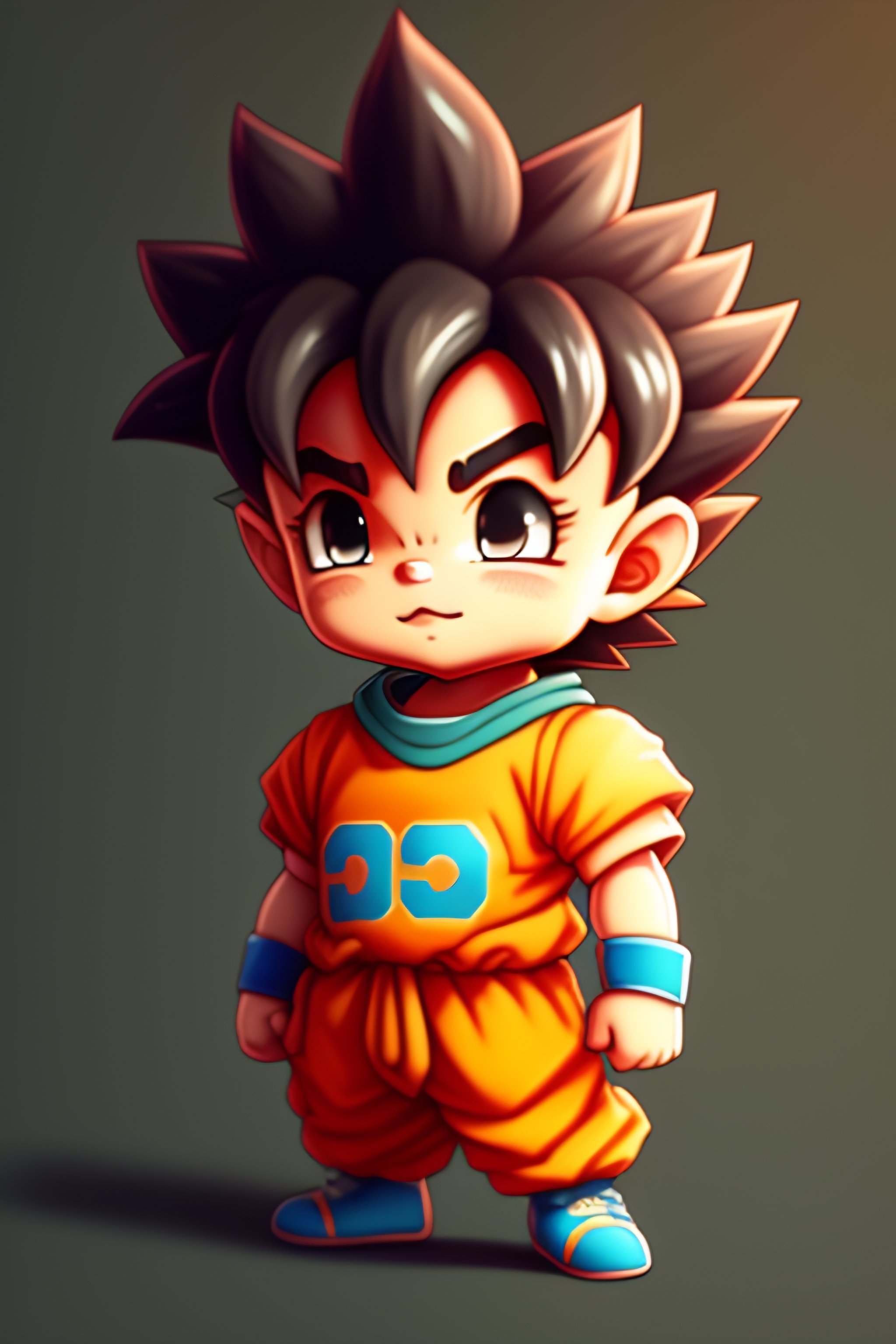 Premium AI Image  Cute adorable cartoon goku baby