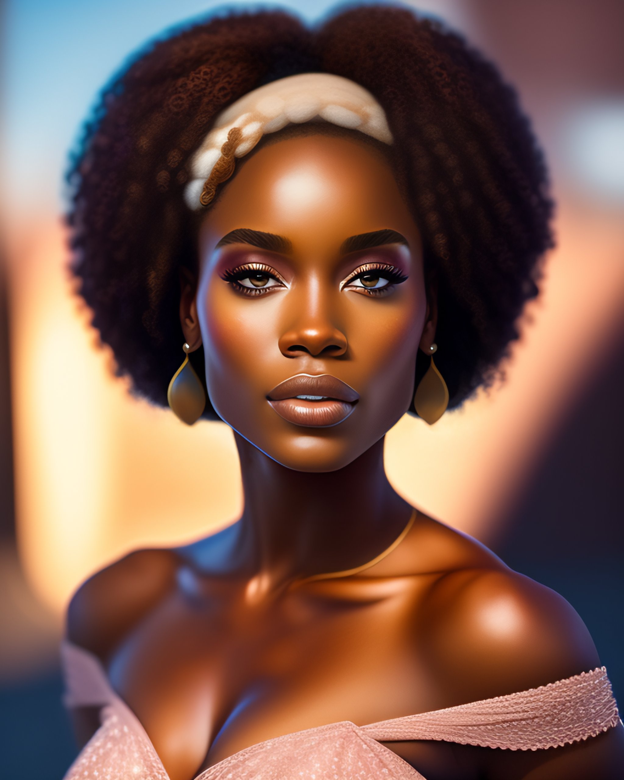 Lexica - Gorgeous disney princess american Afro , professionally ...