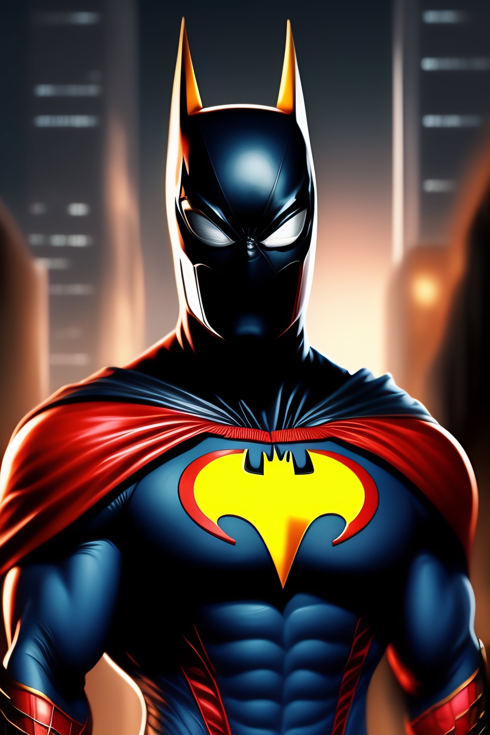 Lexica - Fusion of spiderman and batman, digital art