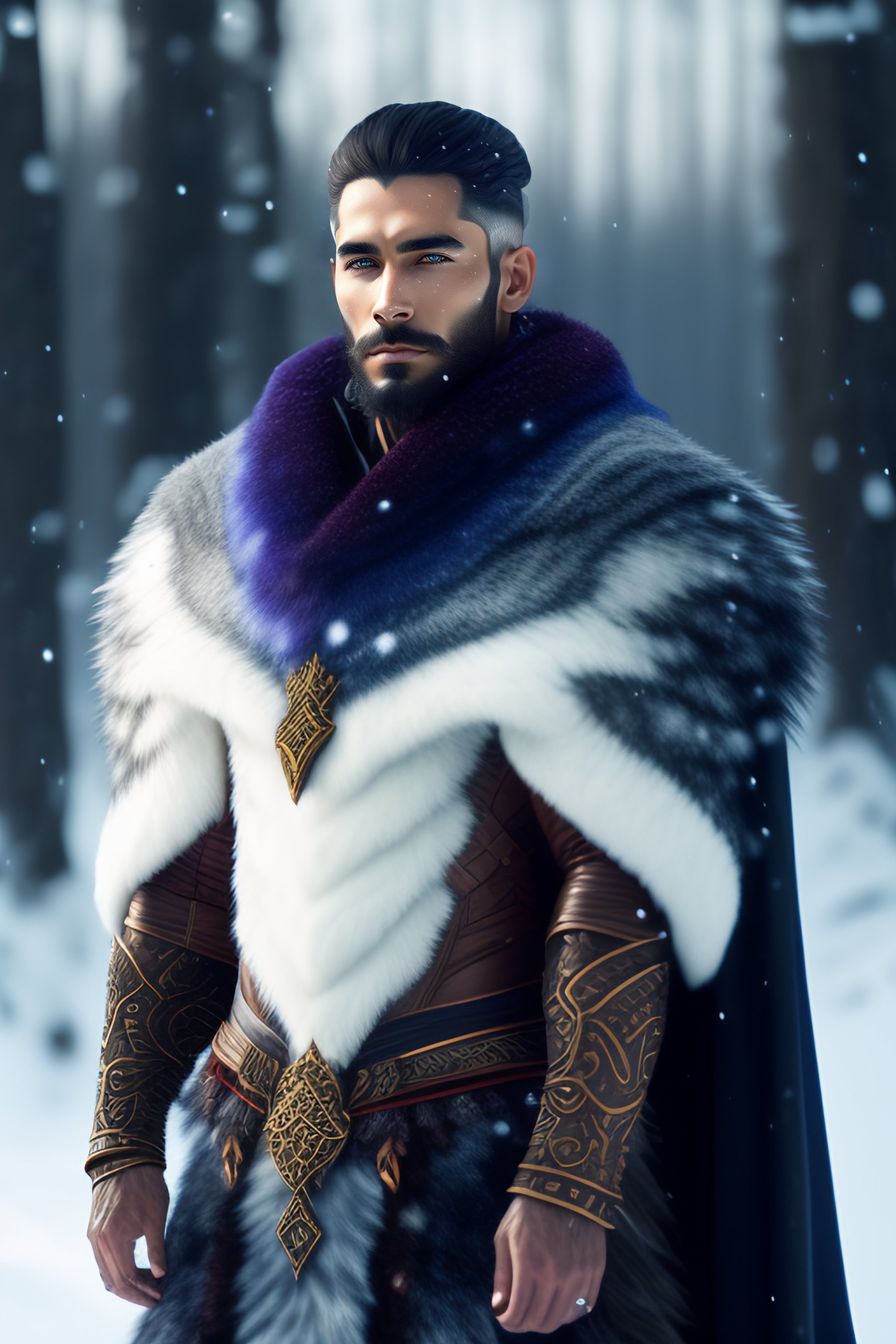 Lexica Male Druid Winter Wolf