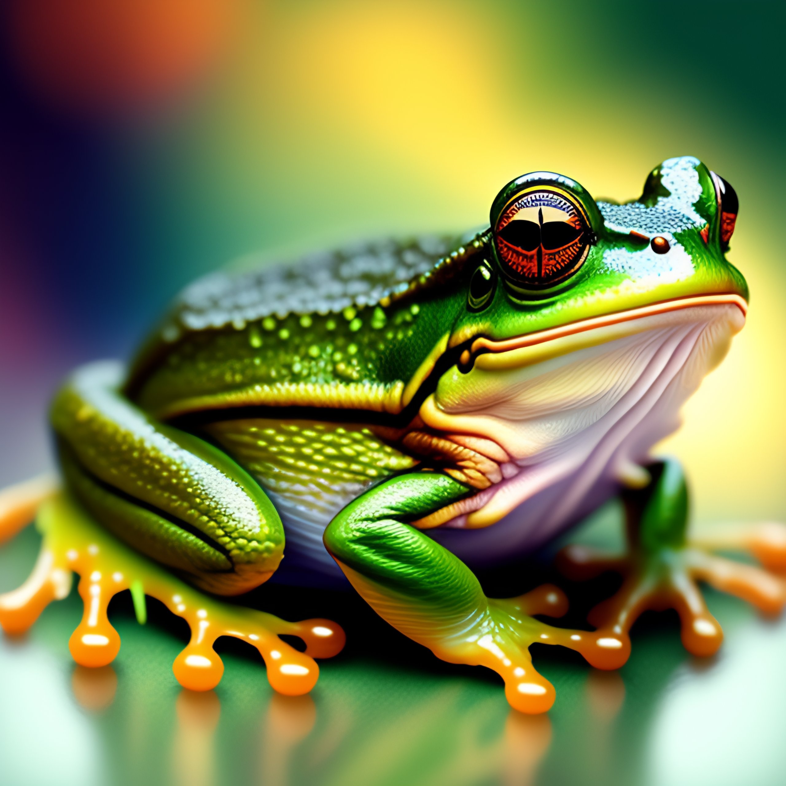 Lexica - Frog icon sprite abstract shape organic nature