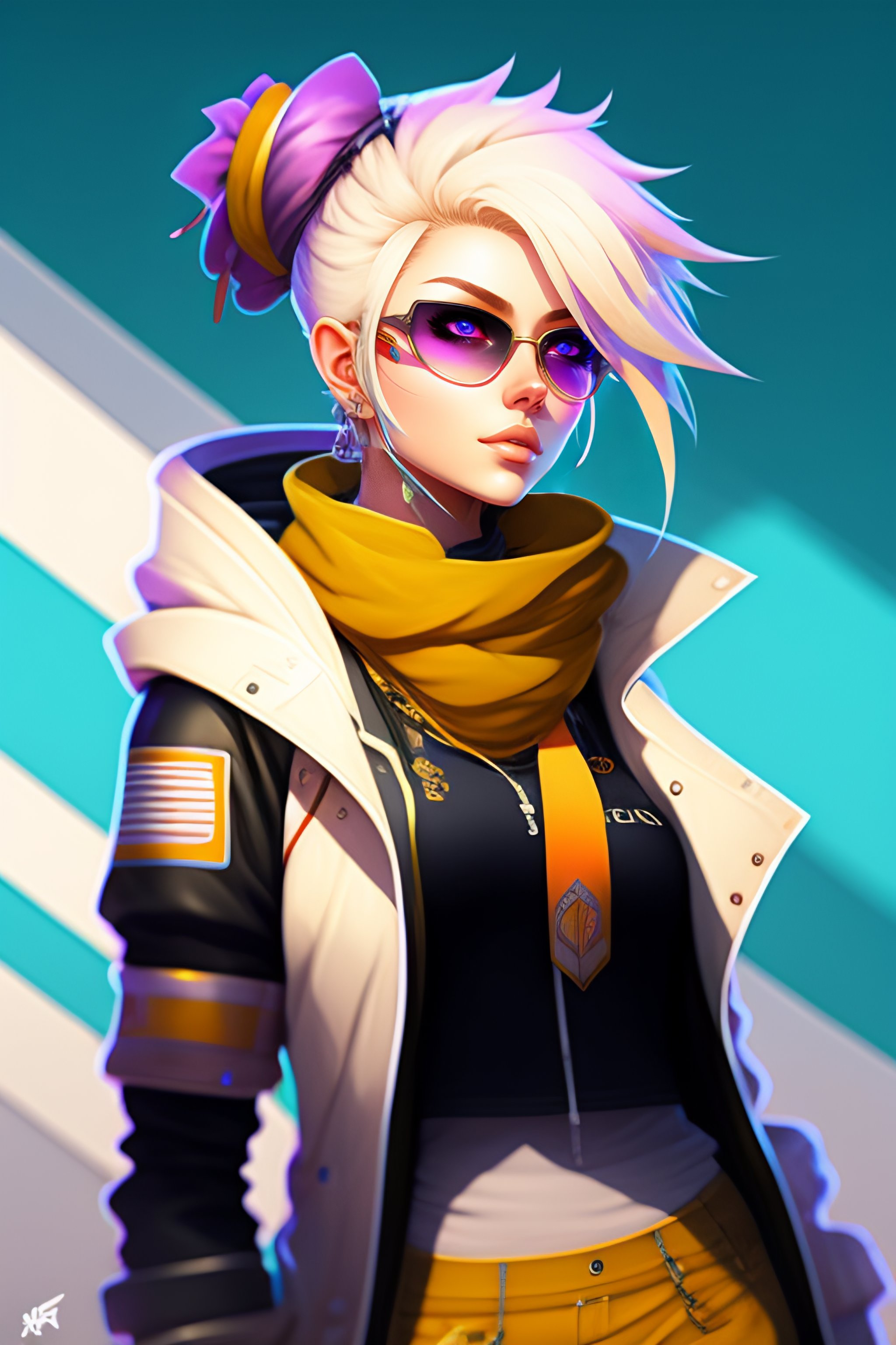 Lexica - Mercy overwatch highly detailed portrait of a sewer emo punk ...