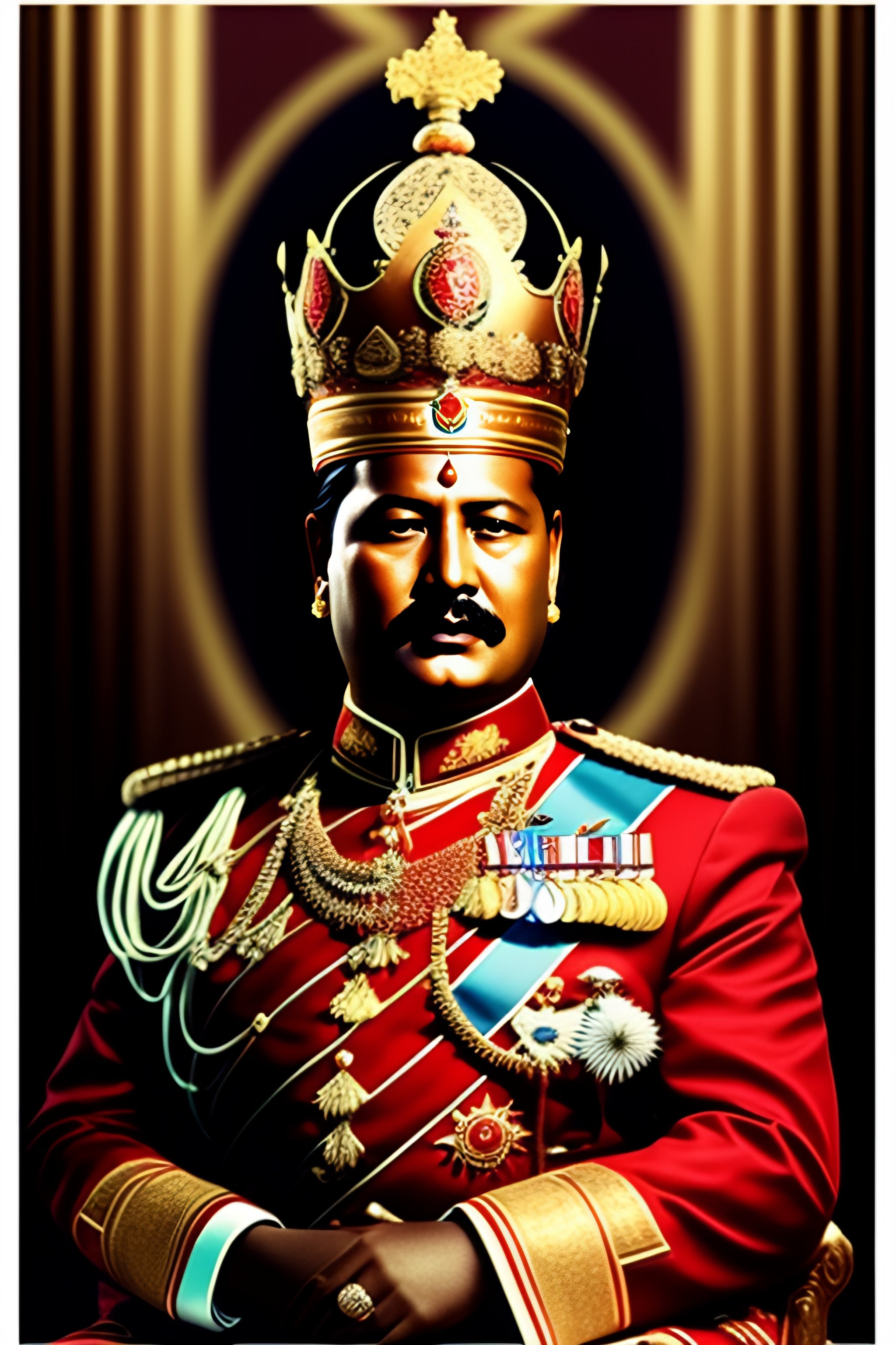 Lexica Ai Image Of King Gyanendra Shah King Birendra Shah Of Nepal