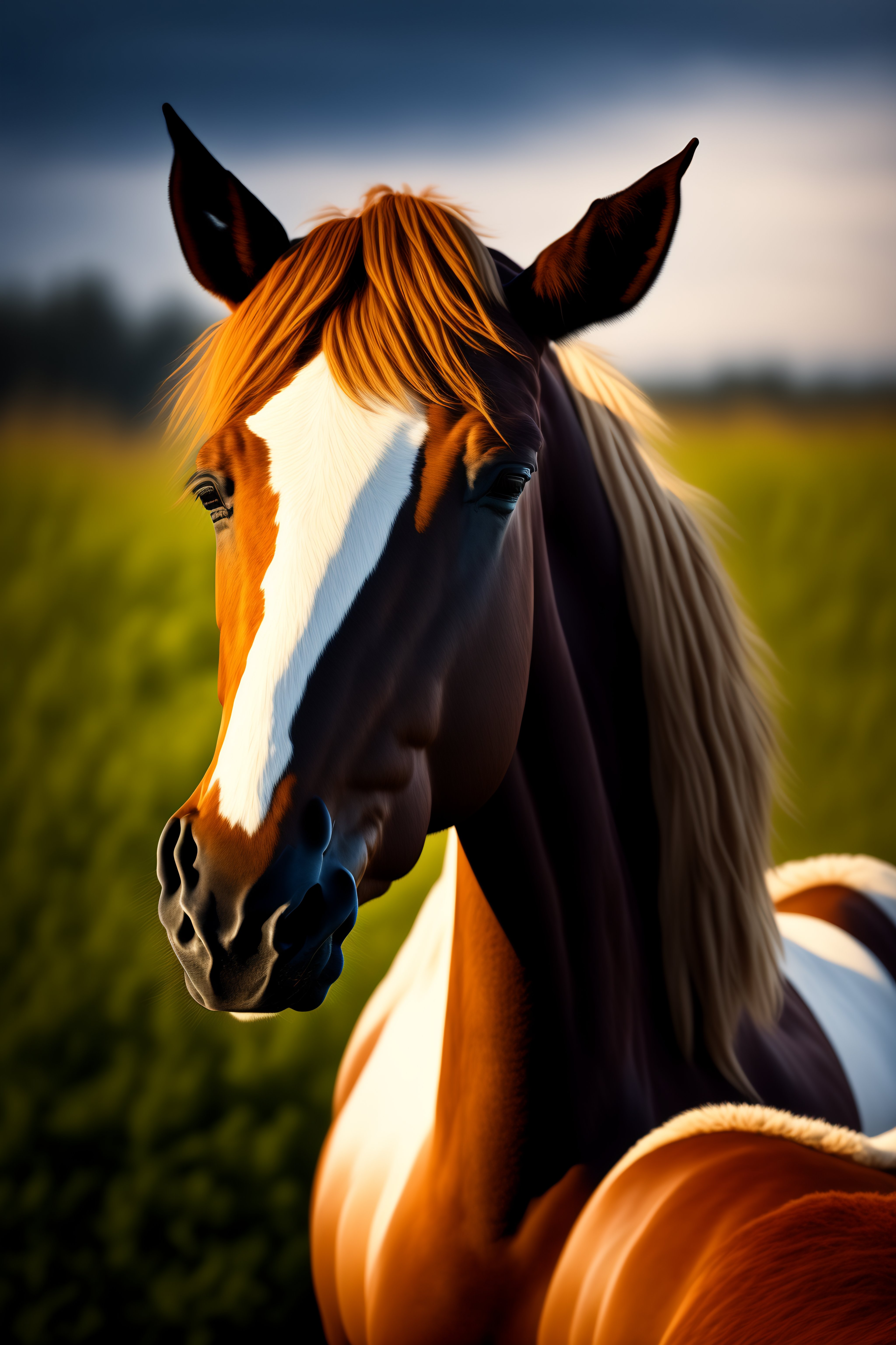 Lexica - Portrait d�??un cheval r?�aliste