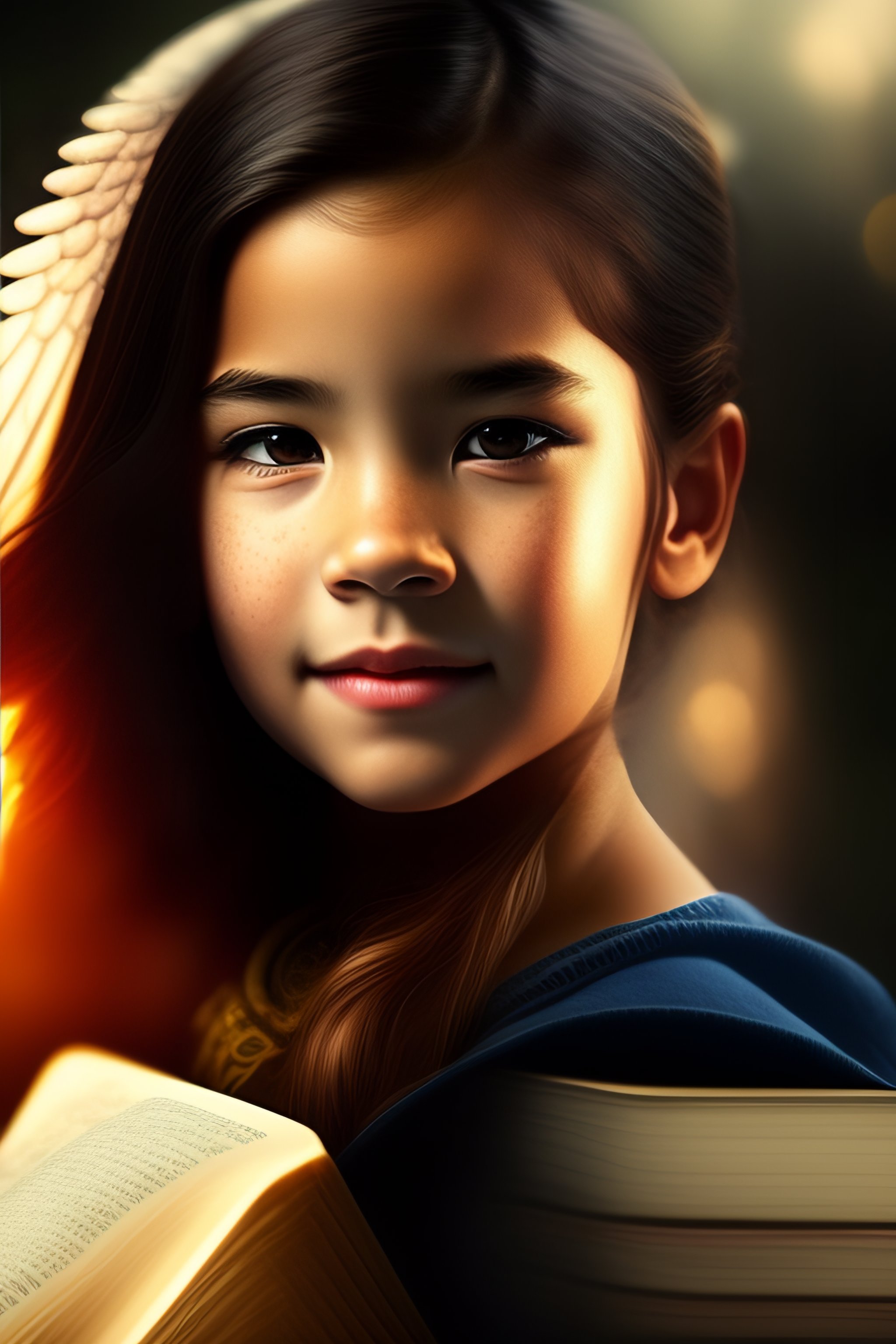Lexica A Girl With Half The Face Of A Demon The Other Half Of The