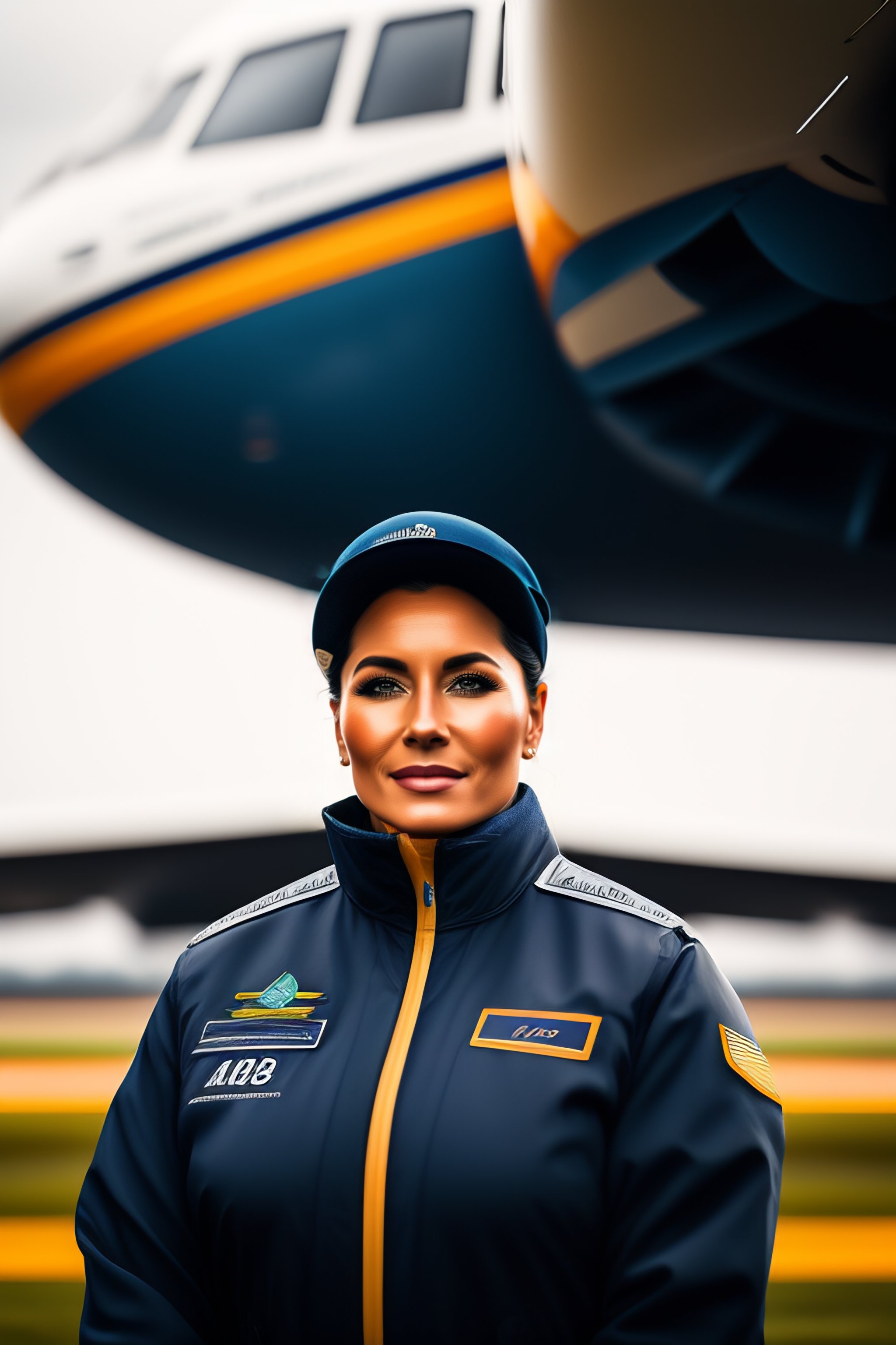 Lexica Portrait of aircraft marshaller