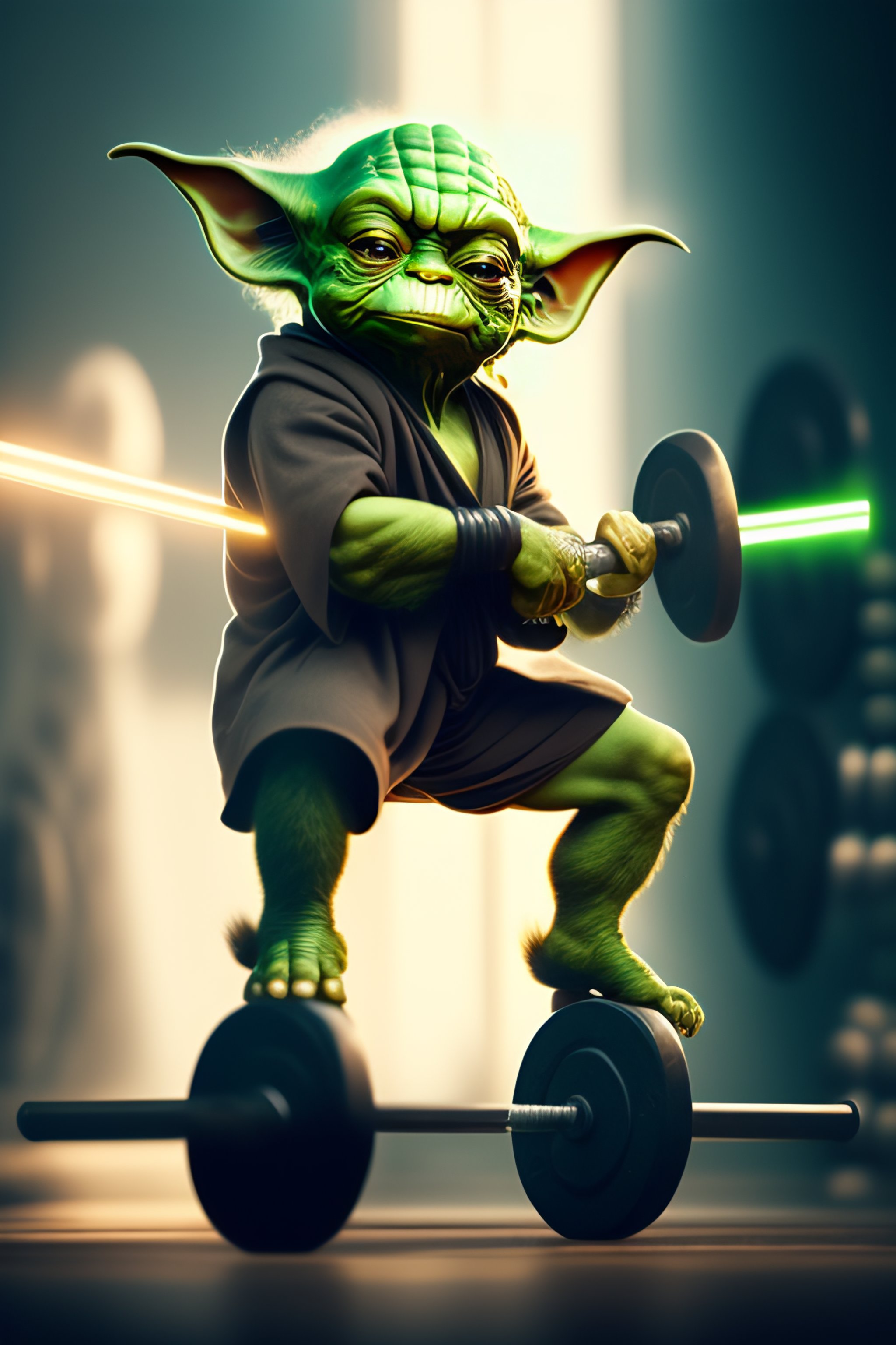 Lexica - Weight-lifting yoda using the force