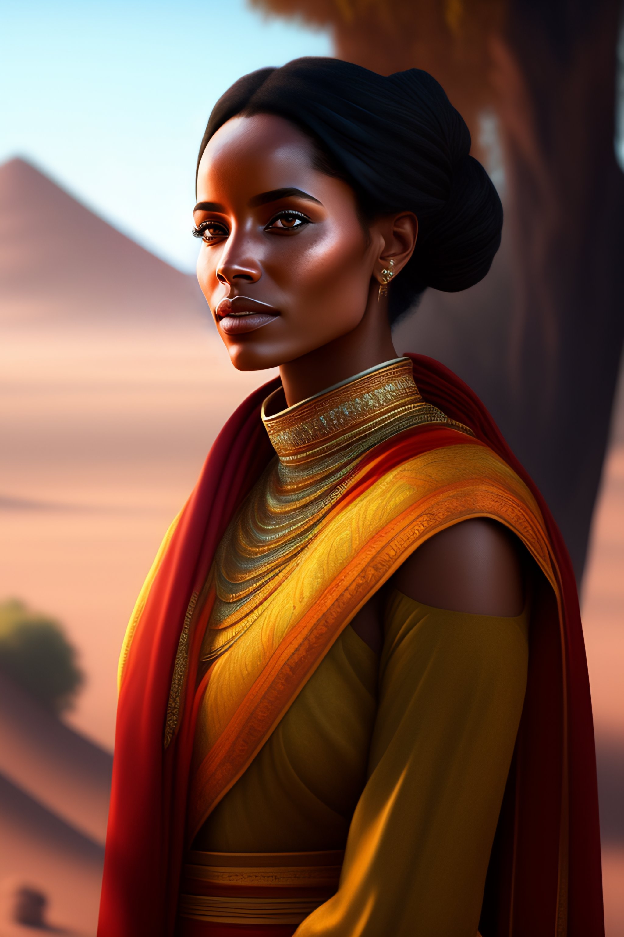 Lexica - A portrait of a women from addis, gorgeous, intricate, elegant ...