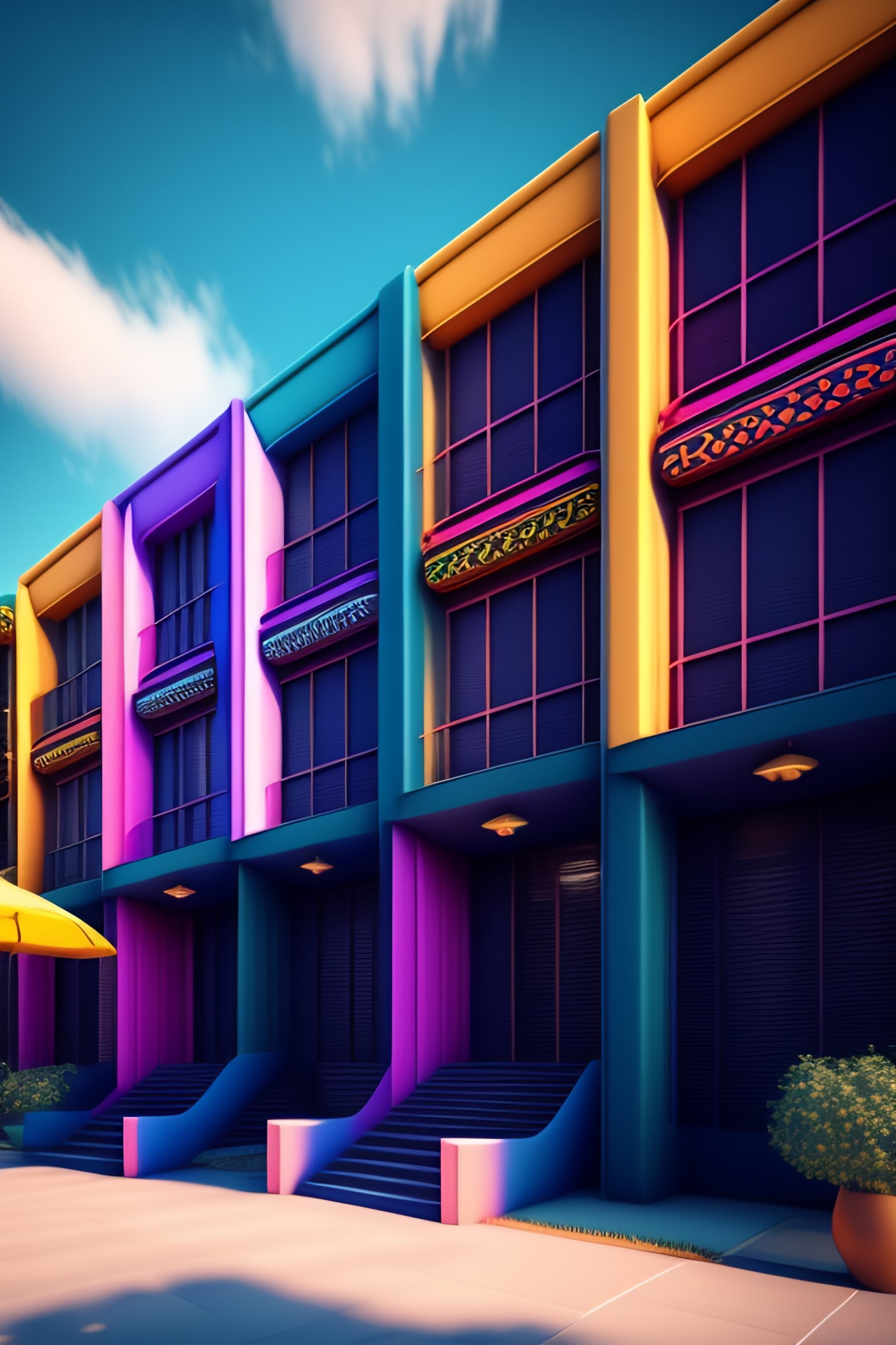 Lexica - The most psychedelic geometric patterned neighborhood ...