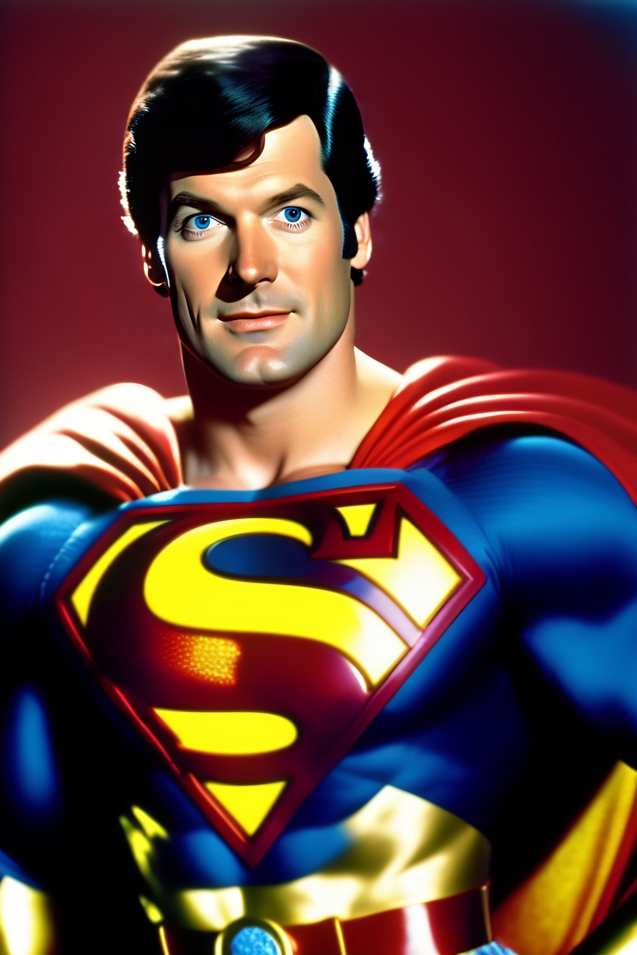 Lexica - Photograph of film critic Roger Ebert as Superman in 1978 ...