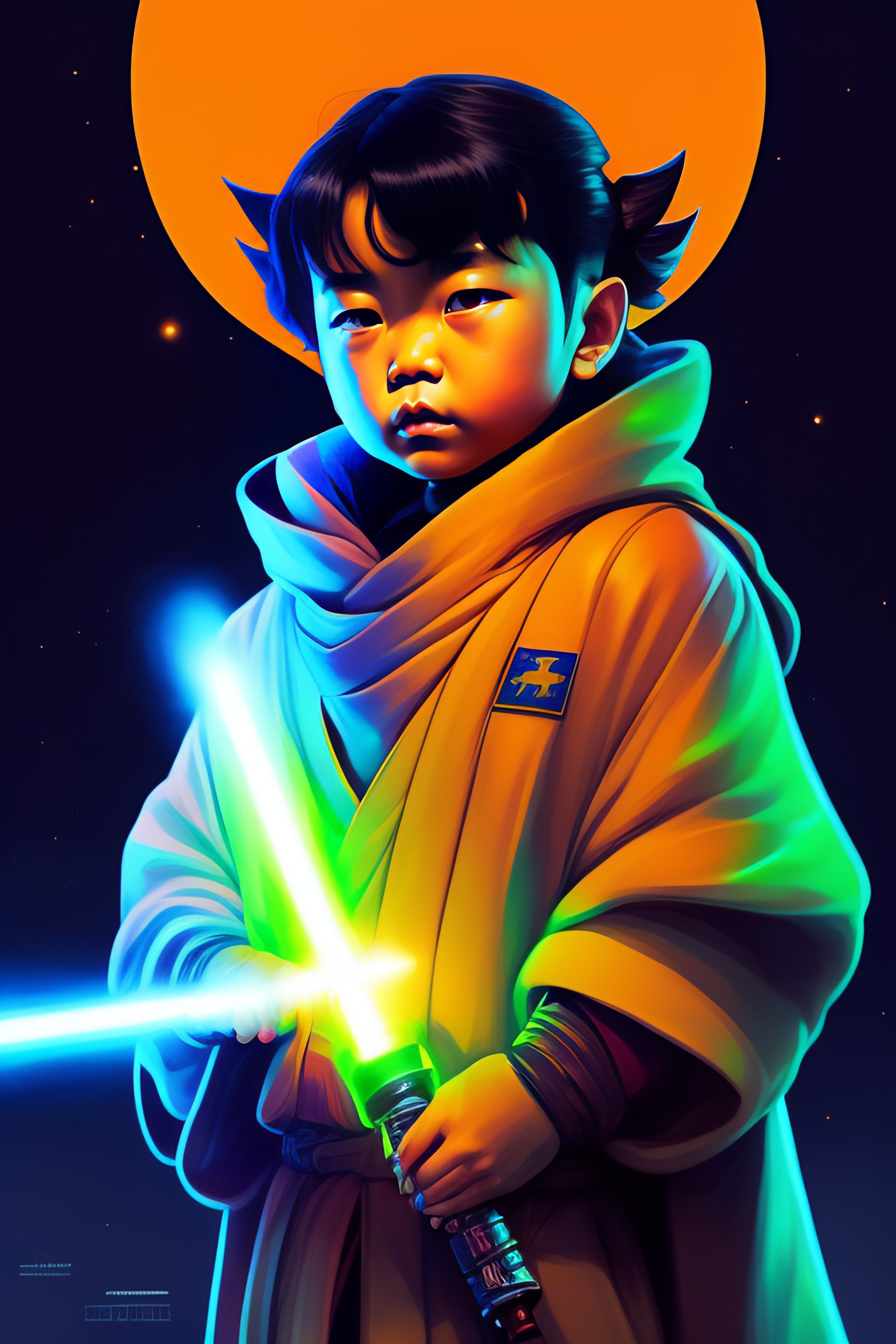 Lexica - Photo of fusion of master Yoda, lightsaber in hand, style of ...