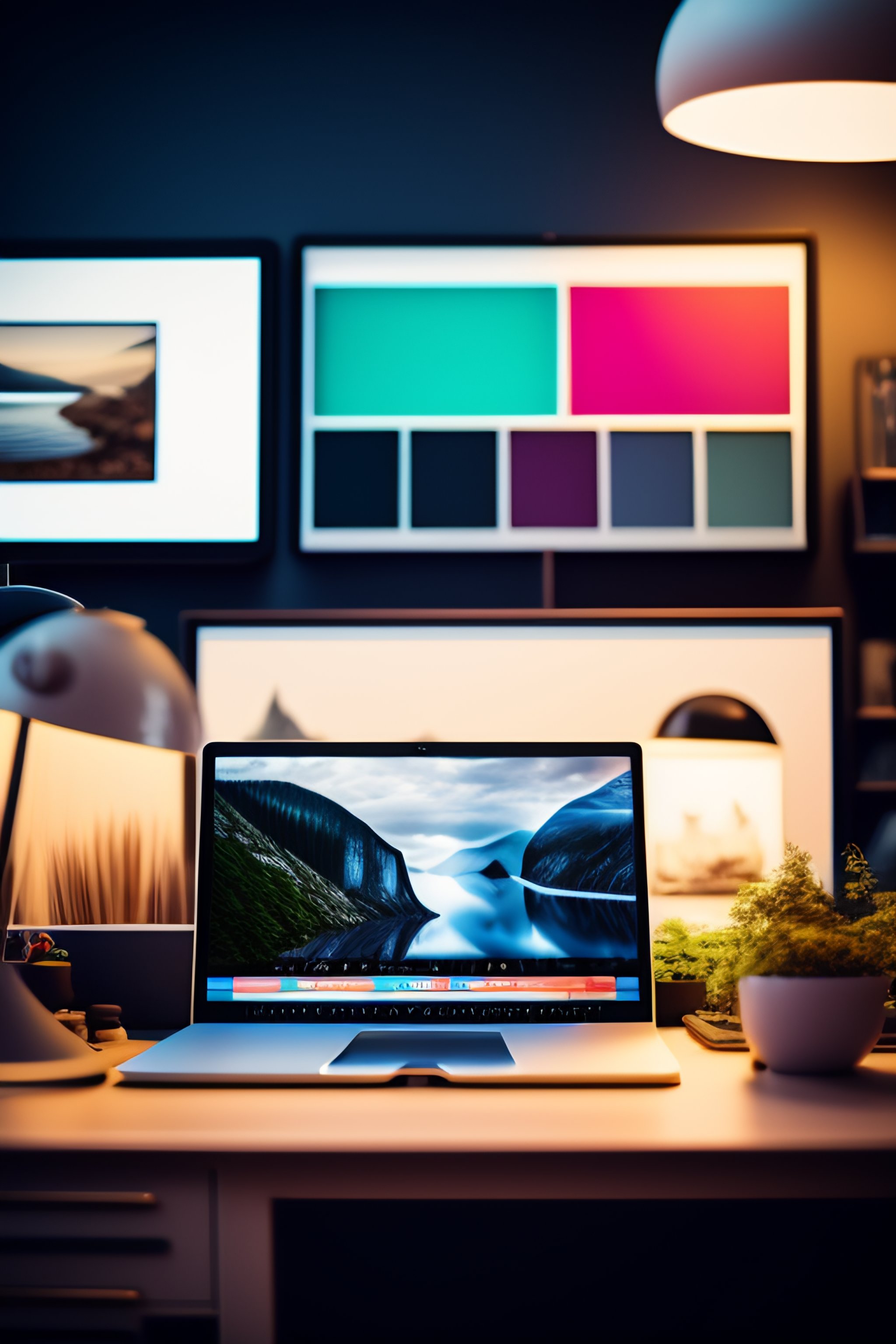 Lexica - A photo of graphic design studio