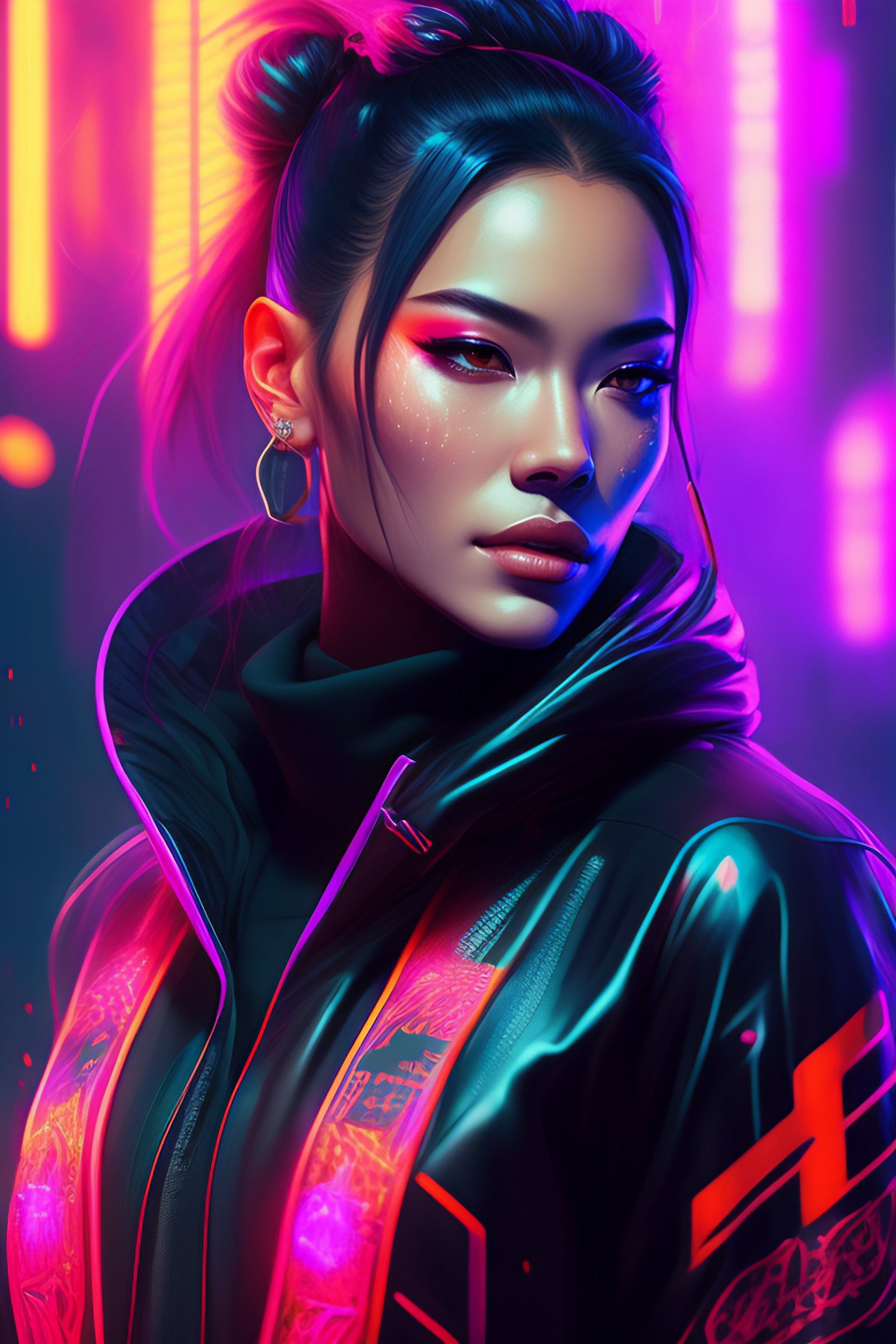 Lexica - Detailed portrait Neon boxer John wick, cyberpunk futuristic ...