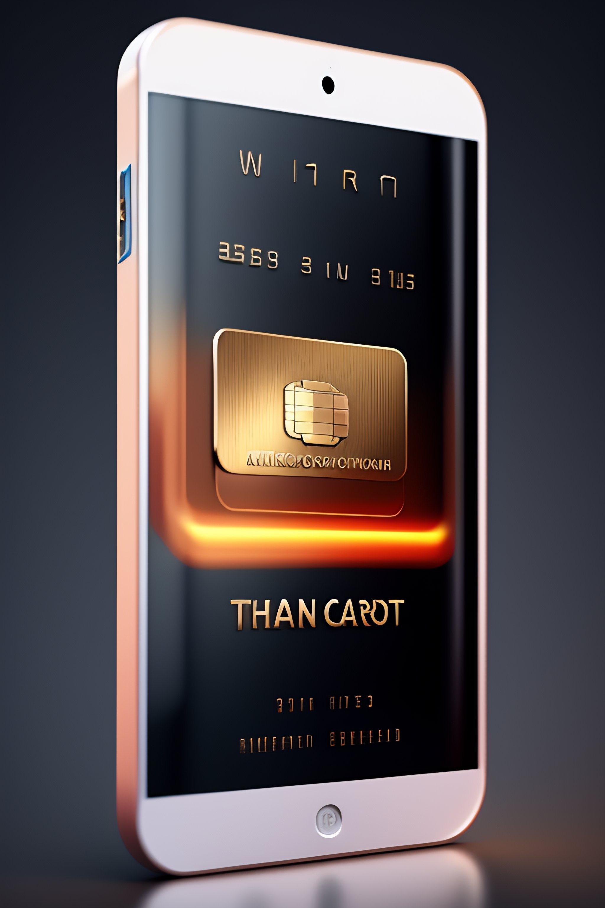 Lexica - Credit card, screen touch, icons app, dramatic lighting ...
