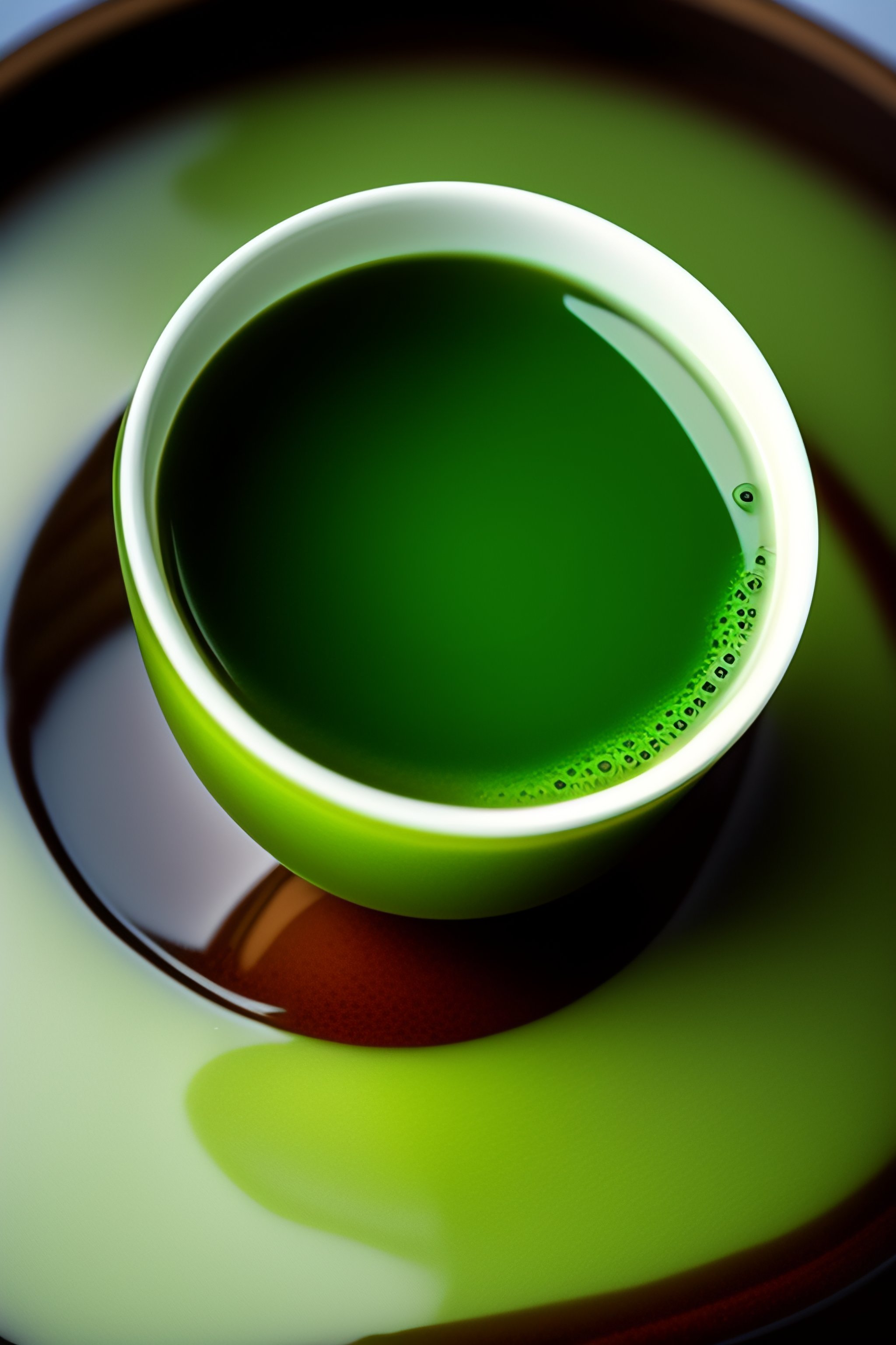 Lexica - A good looking cup of matcha tea in a tea hut in vintage