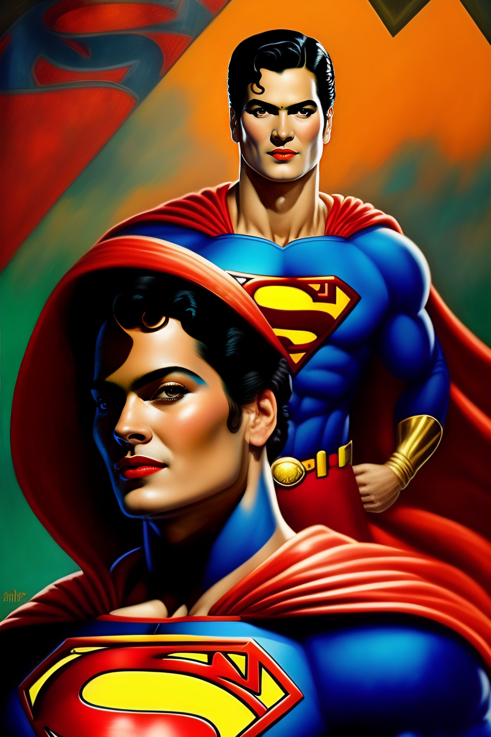 Lexica Superman art by Frida Kahlo