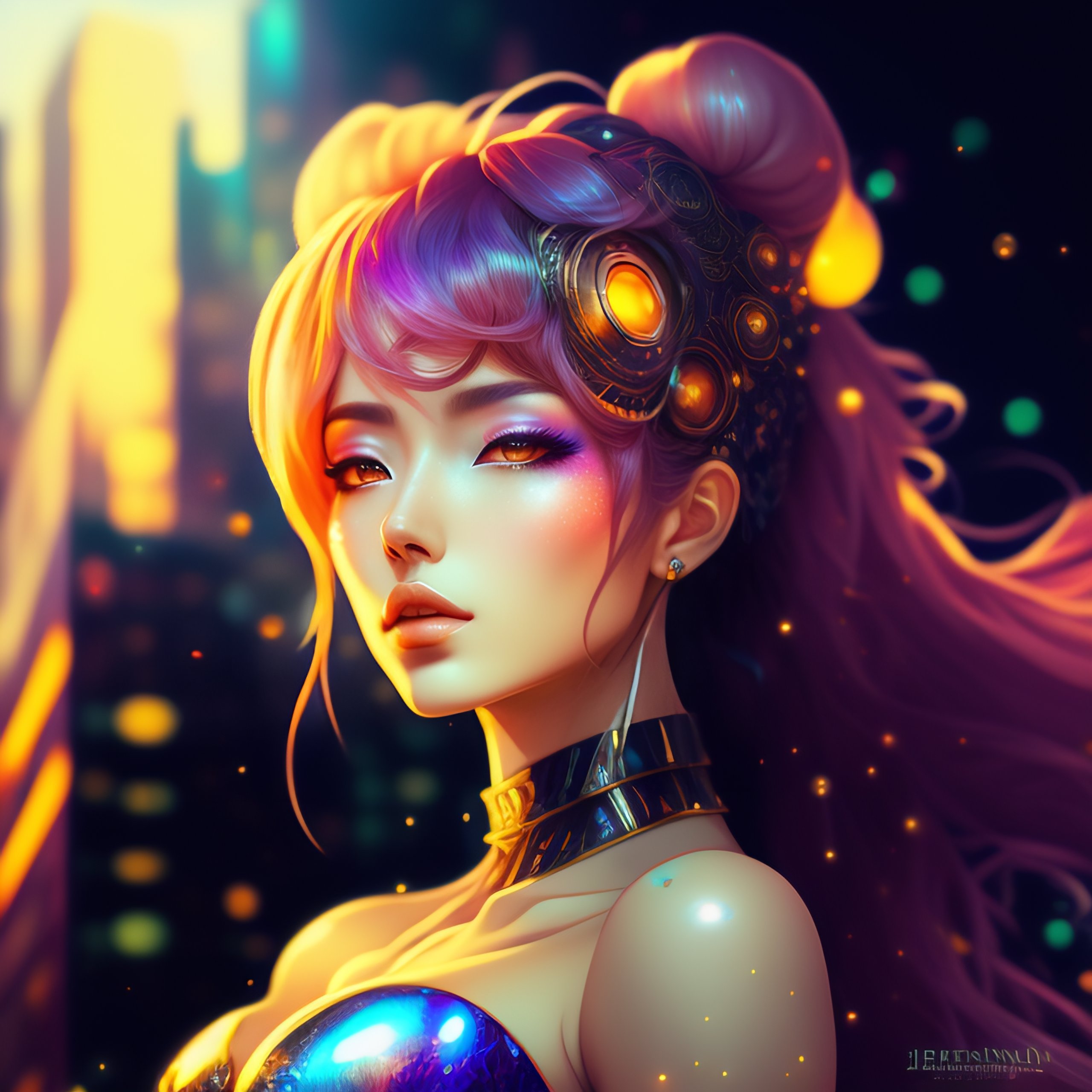 Lexica - Dreamy mixed media artwork, hyperwave cover art, anime ...