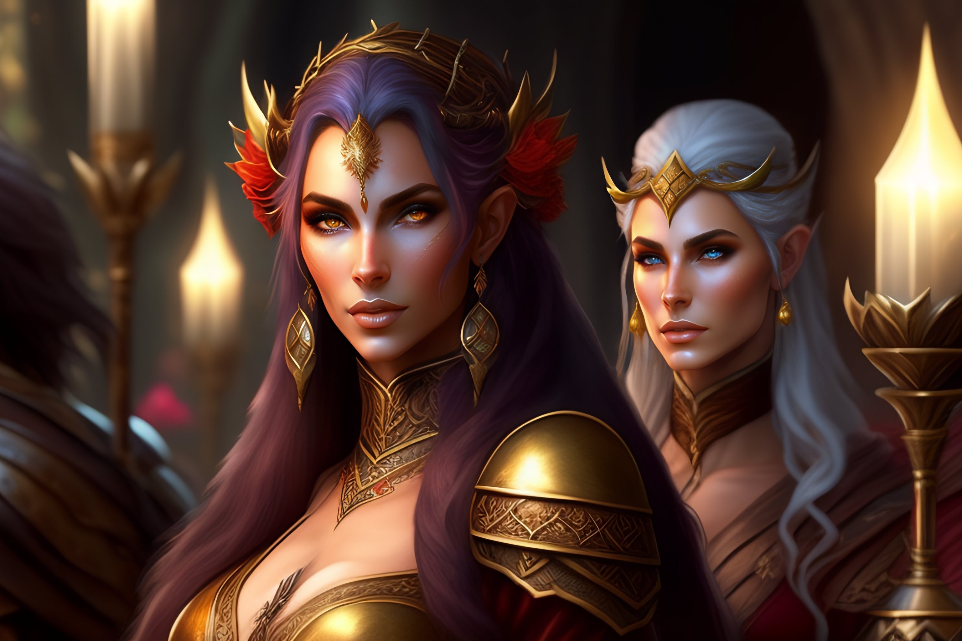 Lexica Elegant elves beautiful, men and women, ultra detailed fantasy