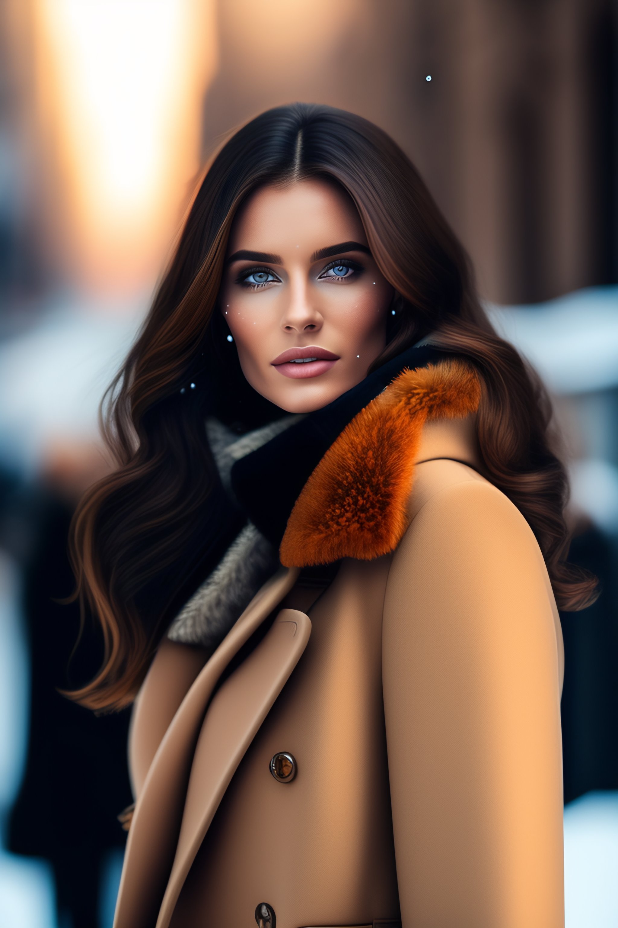 Lexica Professional Photo Of Winter Outfits Collection Atractive Brunette Model Full Body 9101