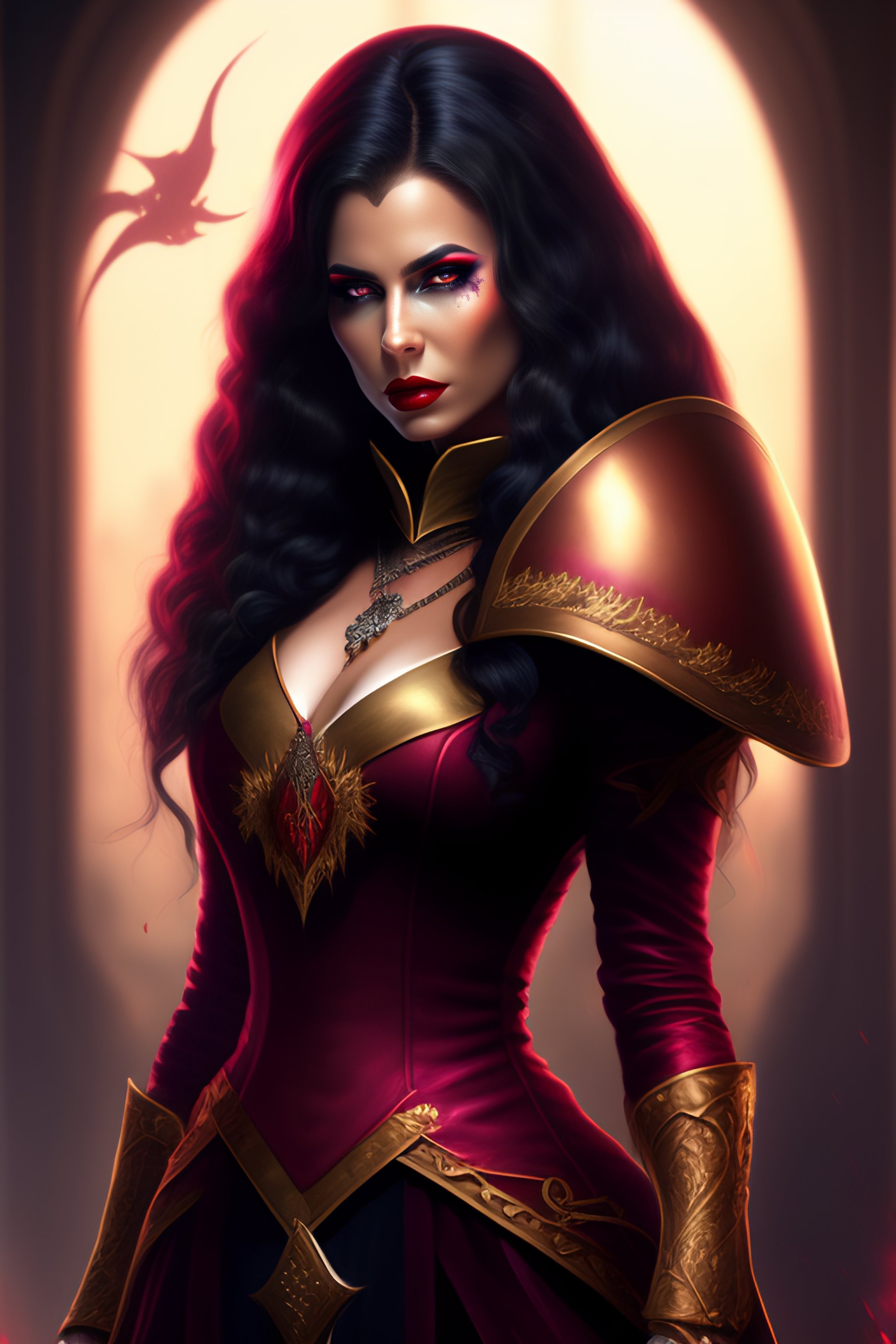 Lexica Female Vampire Dark Fantasy Dnd