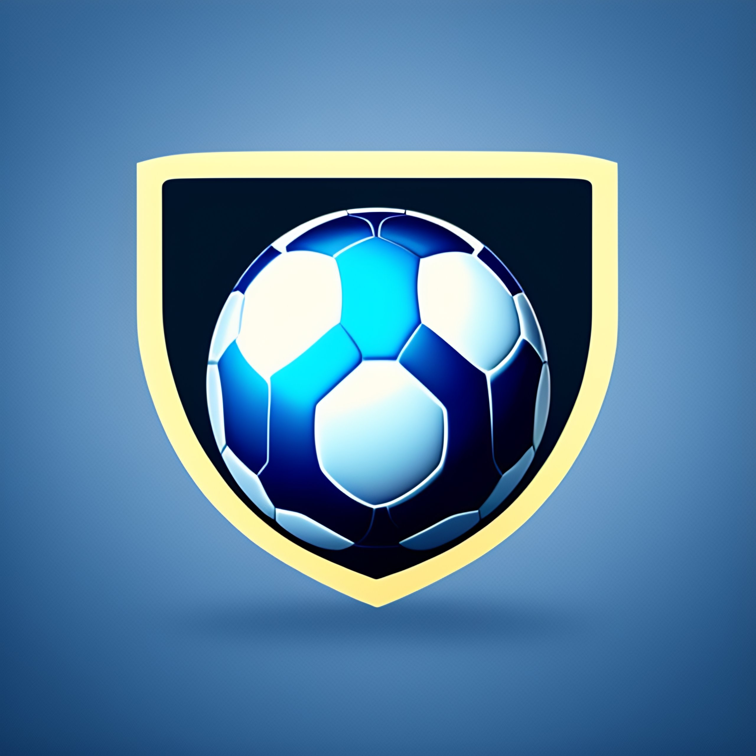 Lexica - Minimalist blue train soccer team logo