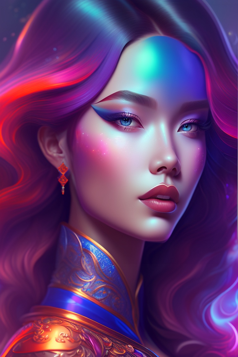 Lexica Maximaliset Rococo. Astral Escape! Splash art, portrait of