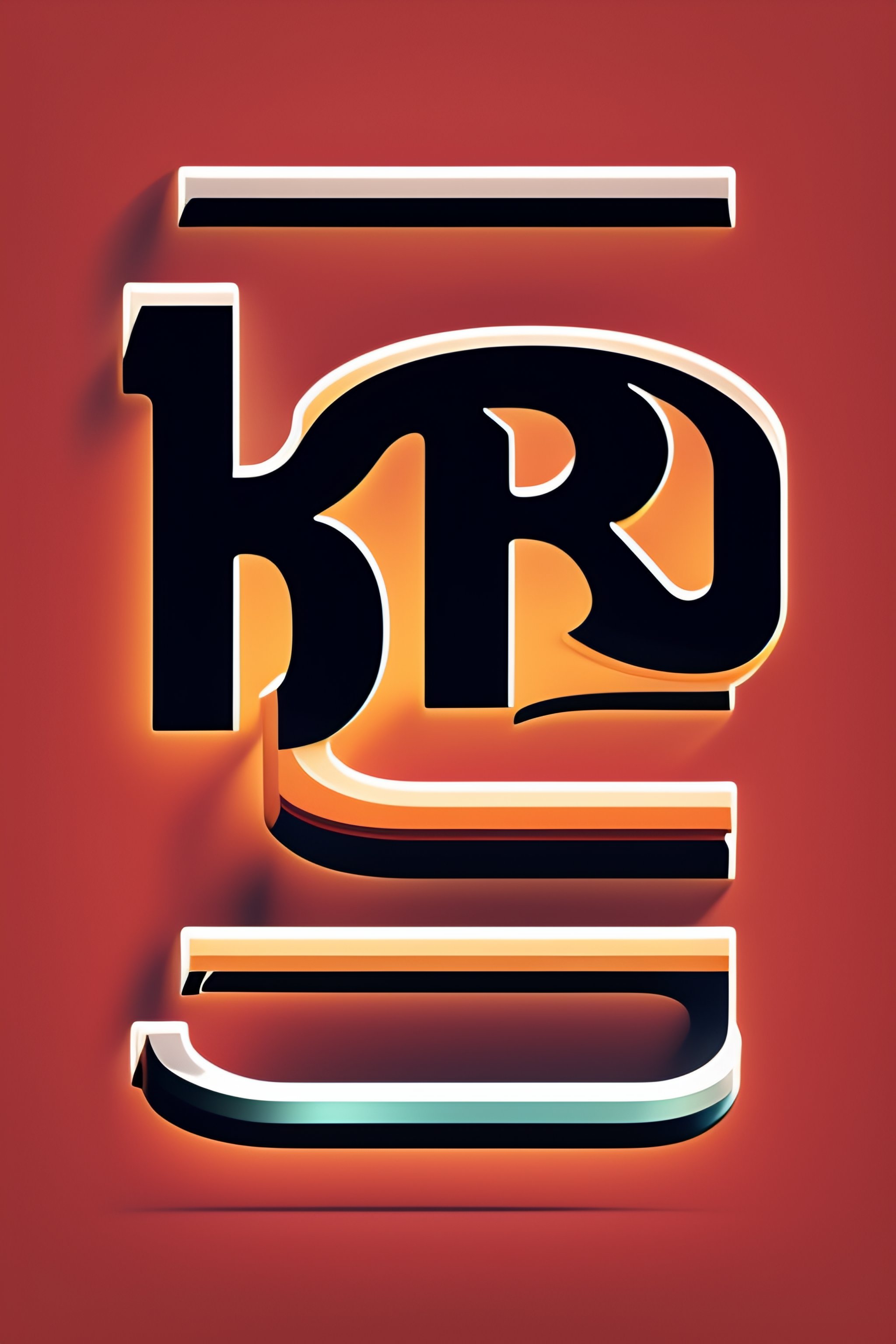 Lexica - 2D Logo flat color of a bearbrick formed with a flipped B on ...