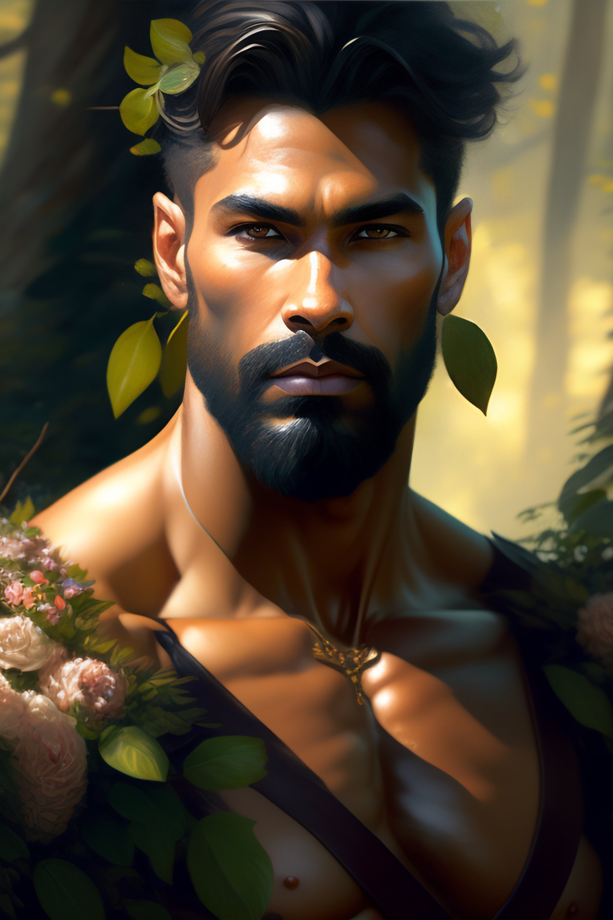 Lexica - God of the forest, 3 0 years old, rugged, FULL BODY, male ...