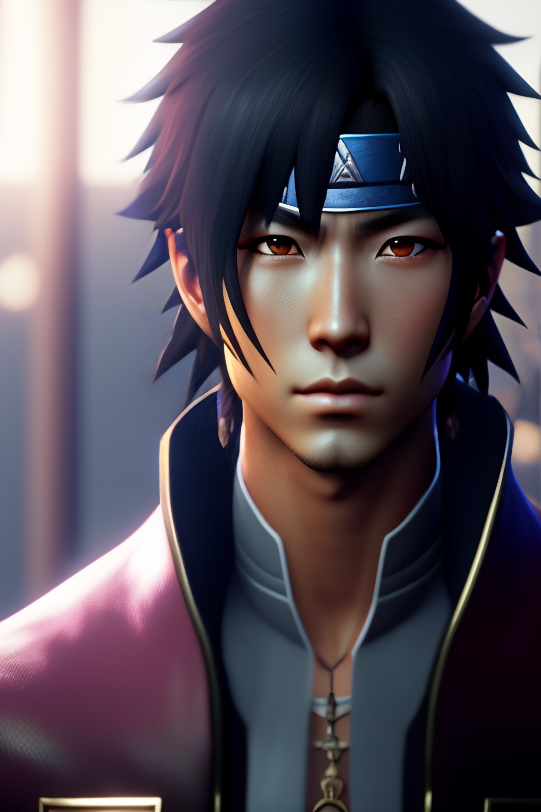 Lexica - Sasuke uchiha from Naruto ,anime style, octane rendering