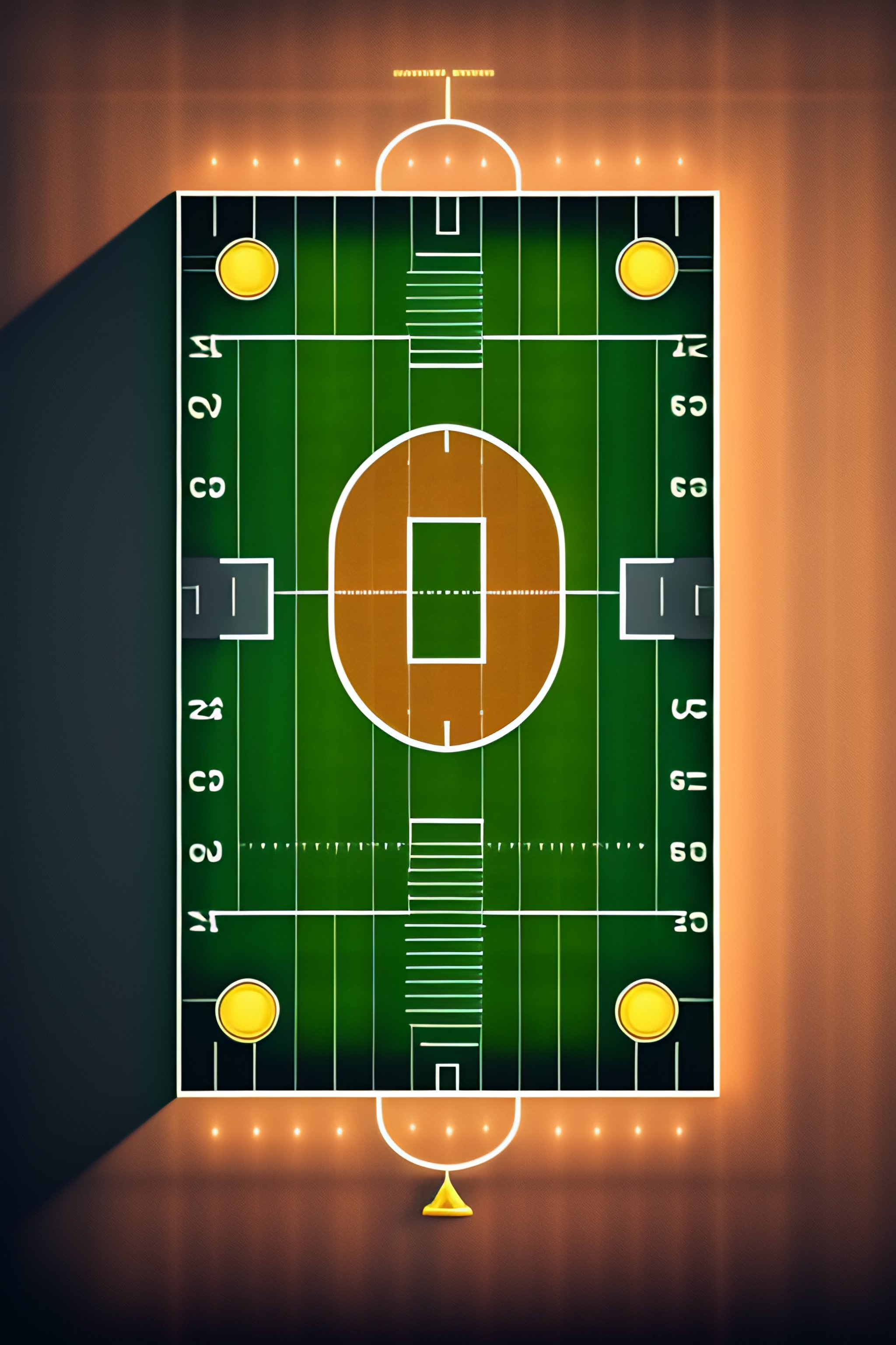Lexica - A football field with an X in the middle and with an ...