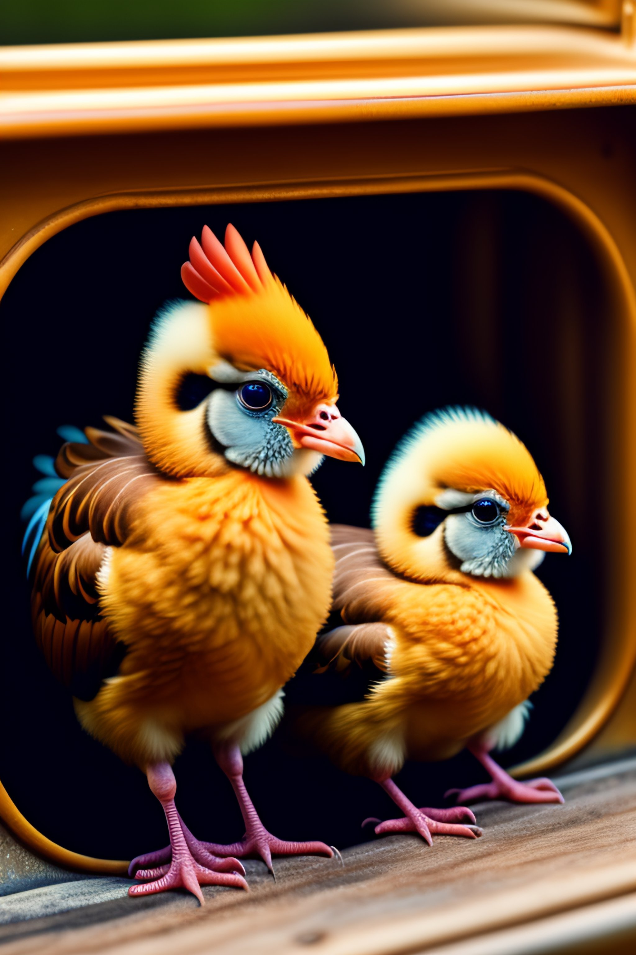 Lexica Twin baby chickens