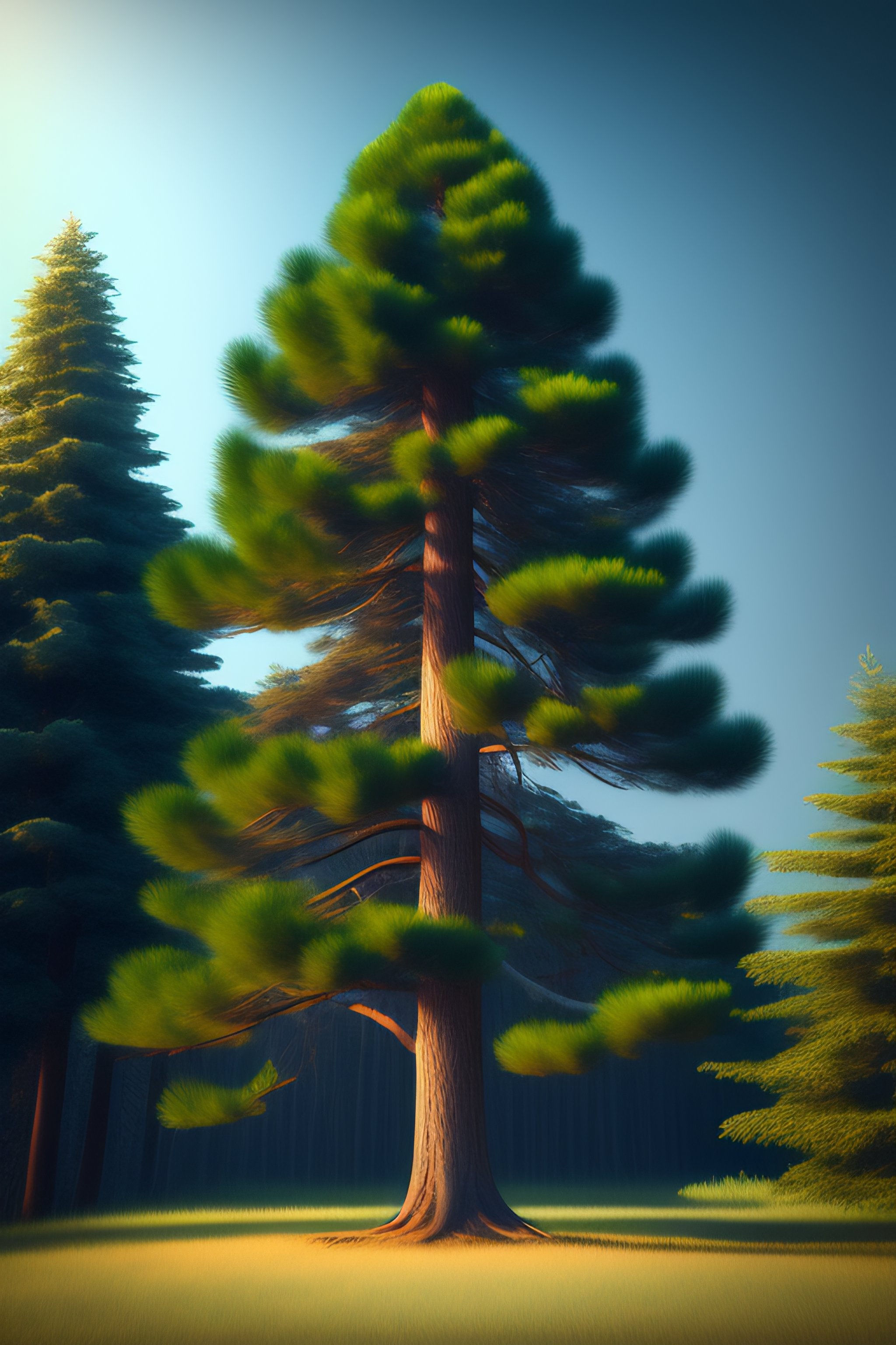 Lexica - Large pine tree, photorealistic, full size, highly detailed ...