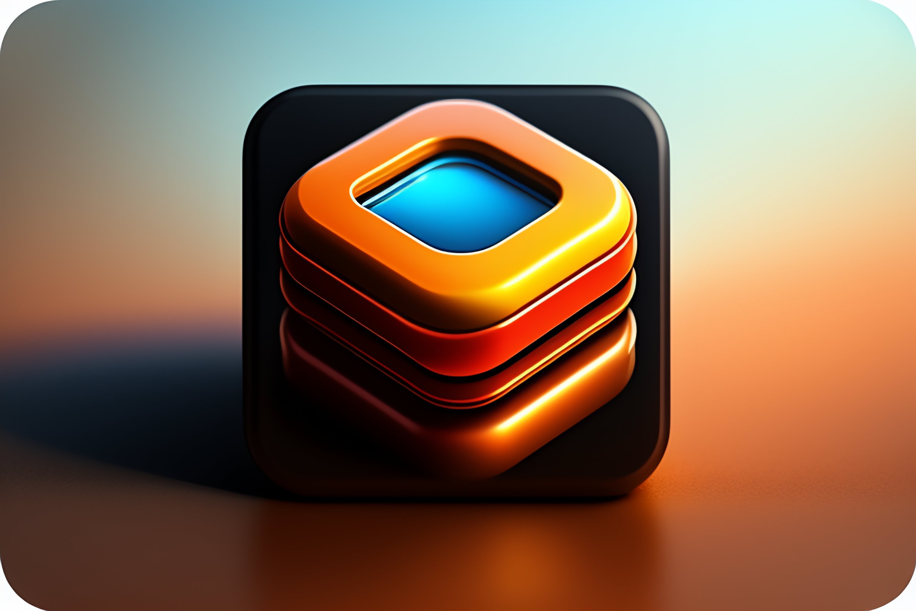 Lexica - Square, Ios app icon design, skeuomorphic, dwarf style