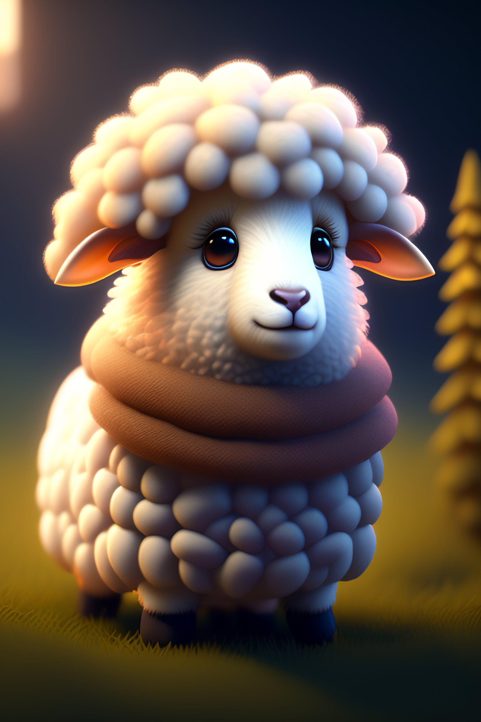 Lexica - Cute small sheep ,unreal engine, cozy indoor lighting ...