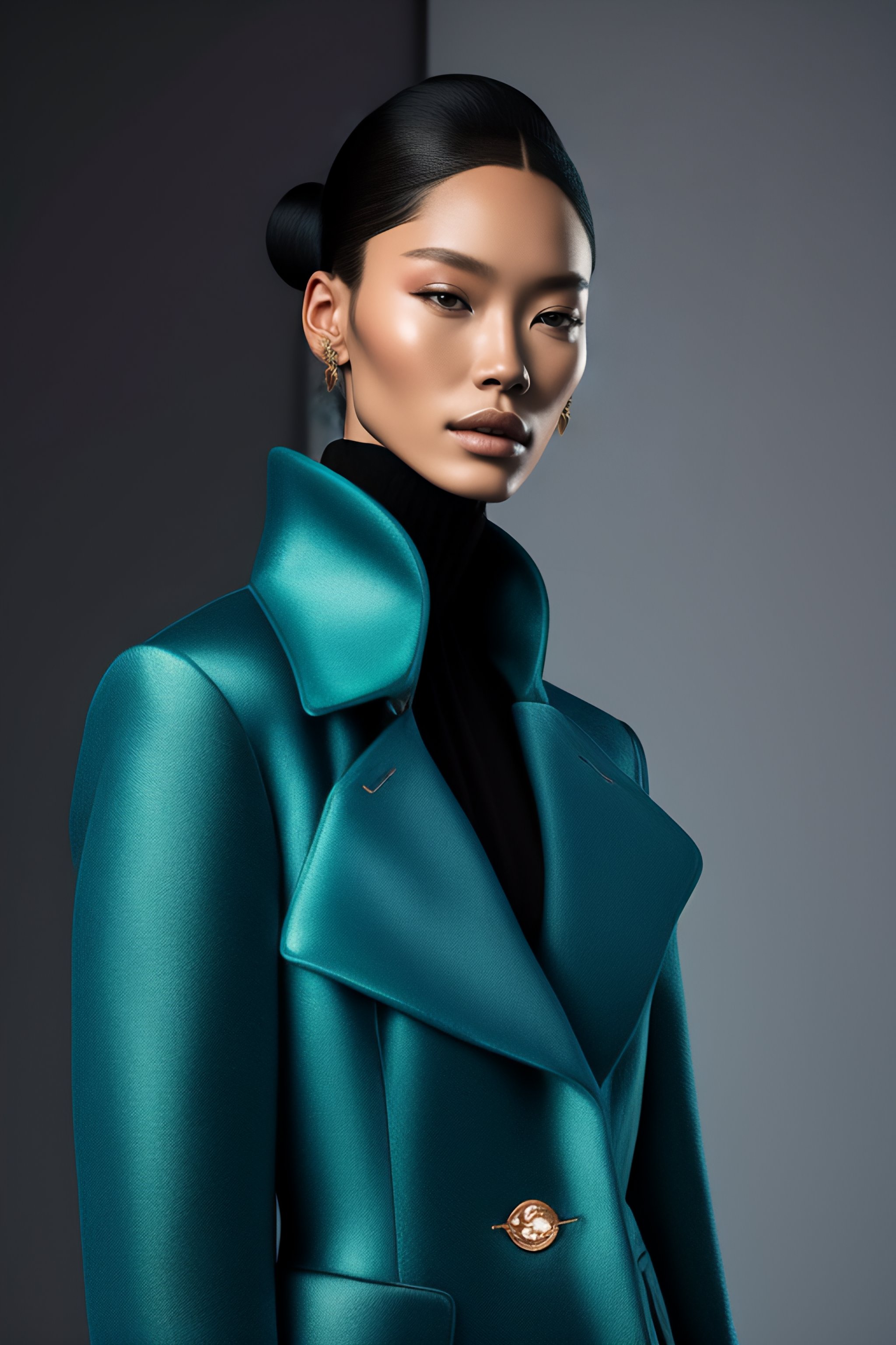 Lexica - An award-winning closeup photo of a female model wearing a ...