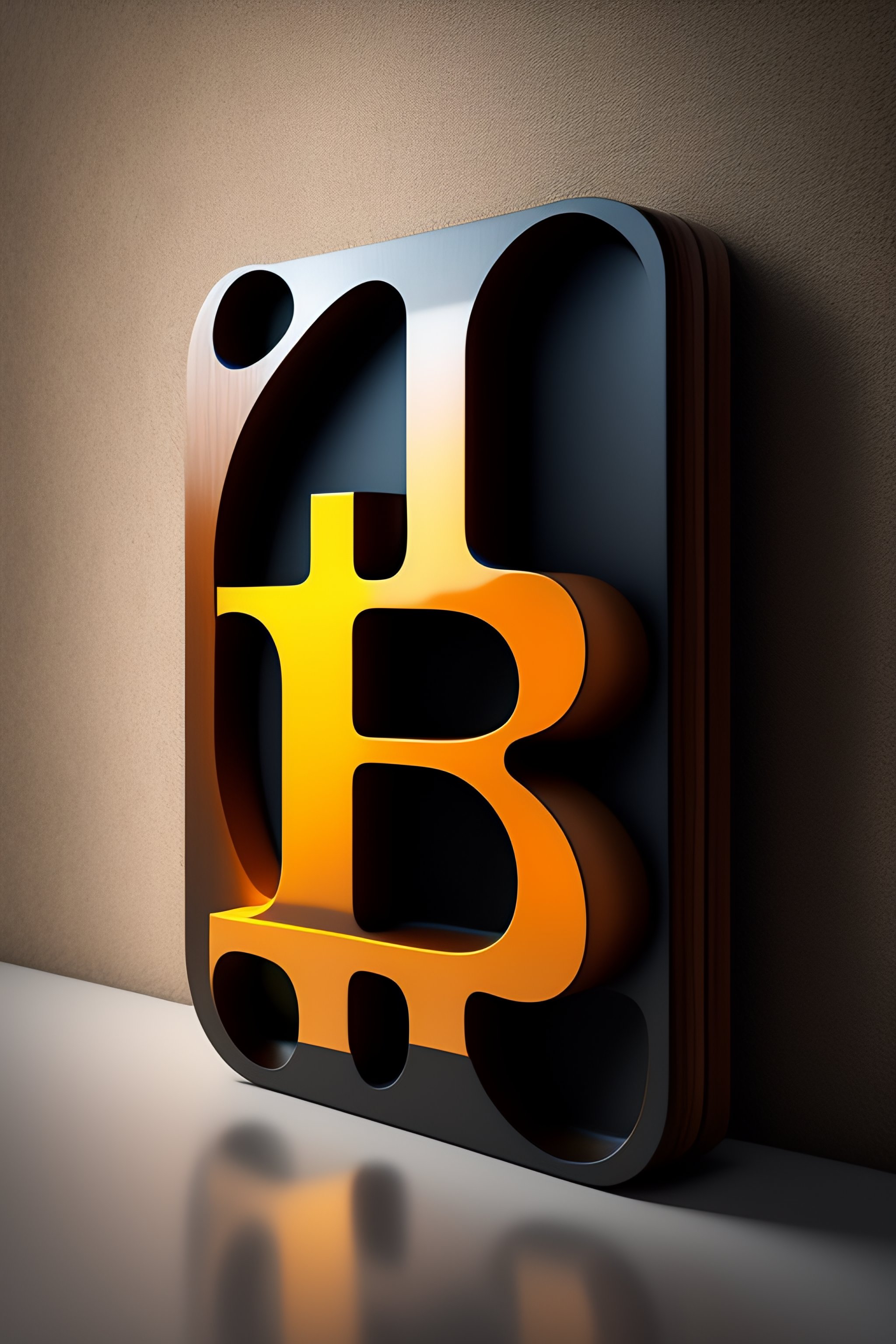 Lexica - Bitcoin , B , Beautiful Simple Wooden Organic Molding Piece Of ...